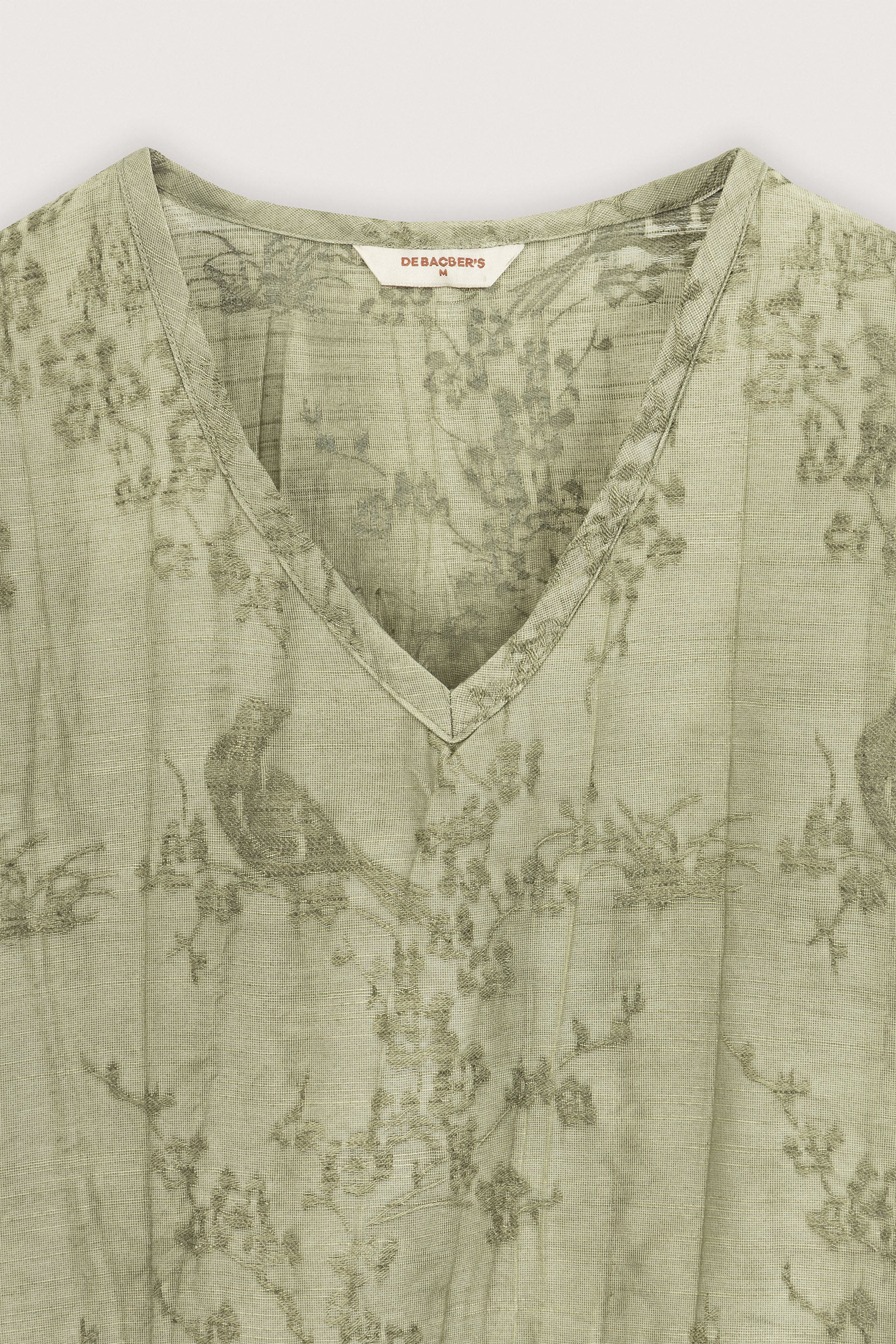 Jacquard Light Olive Blouse