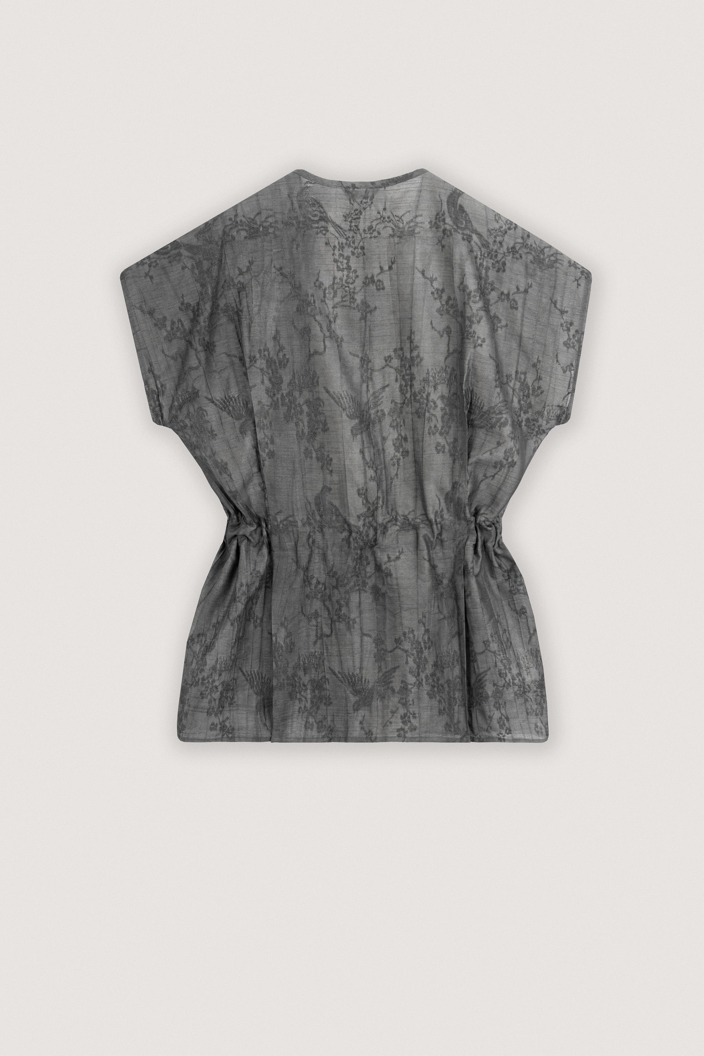 Jacquard Gray Blouse