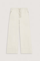 Cream Wide-Leg Casual Women's Pants - De Backers - 1