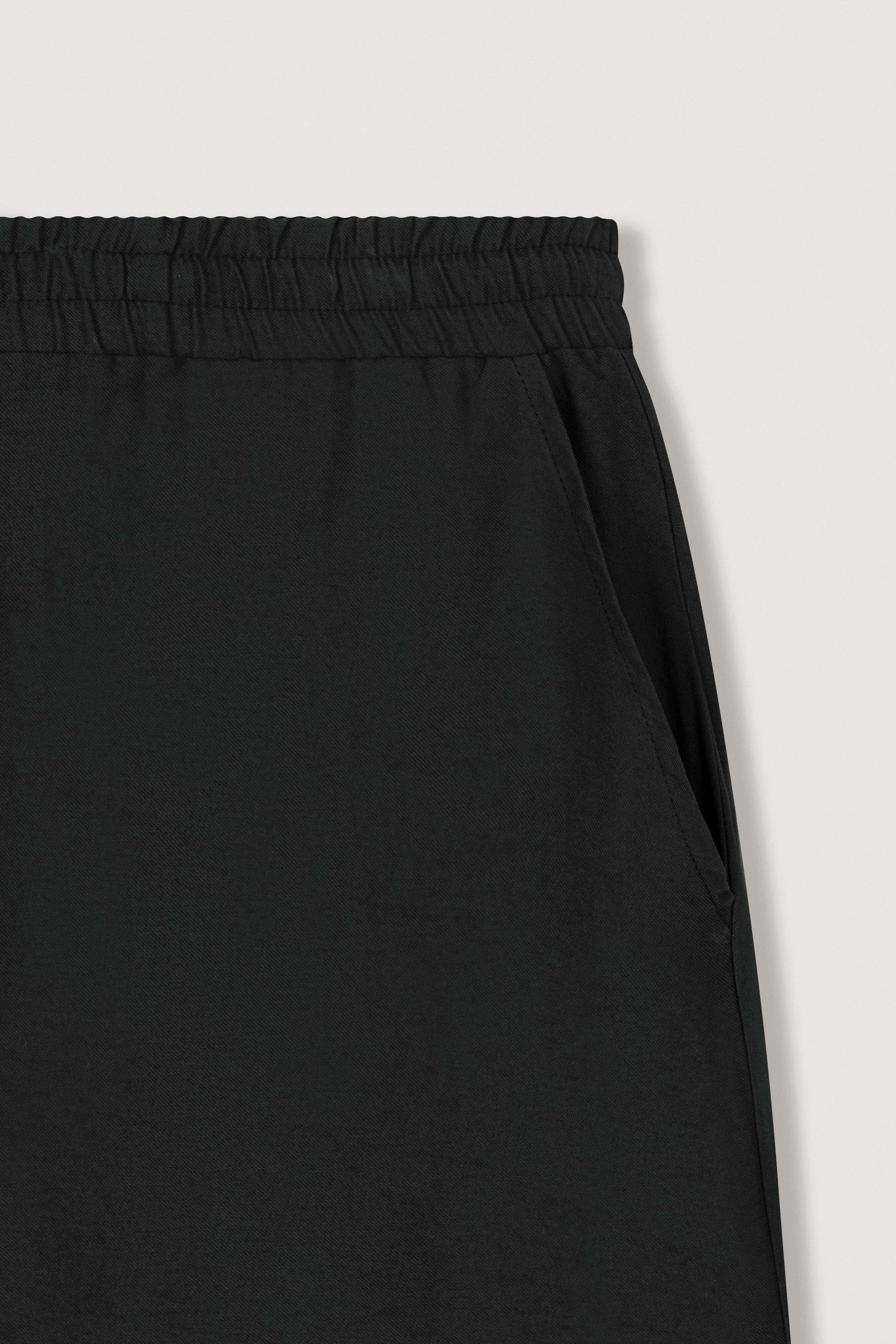 Black Wide-Leg Casual Women's Pants