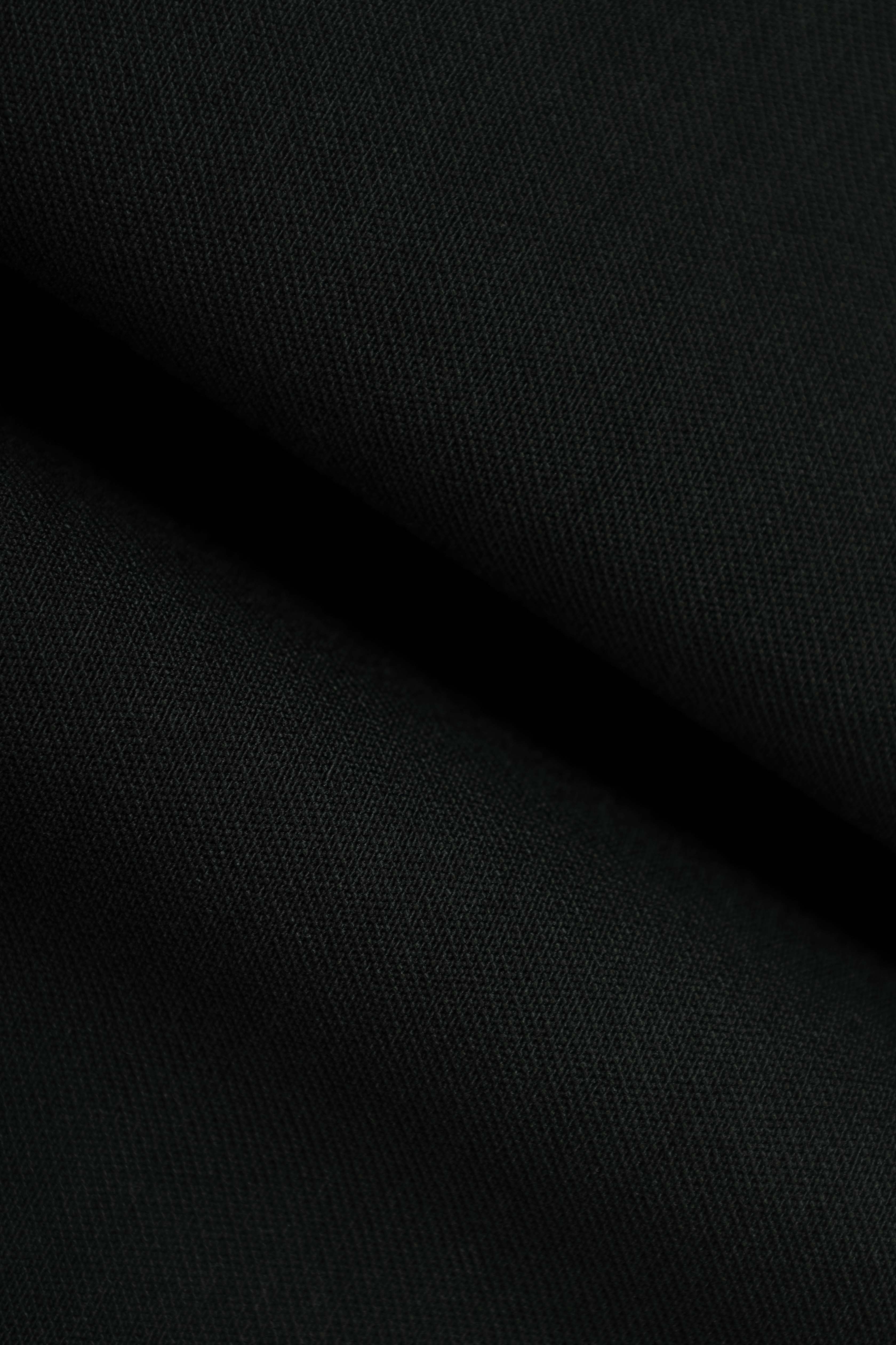 Black Wide-Leg Casual Women's Pants