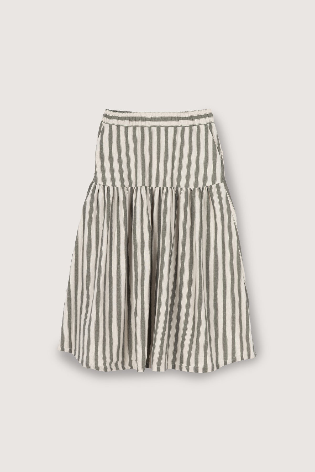 Olive Linen Skirt - De Backers - 1