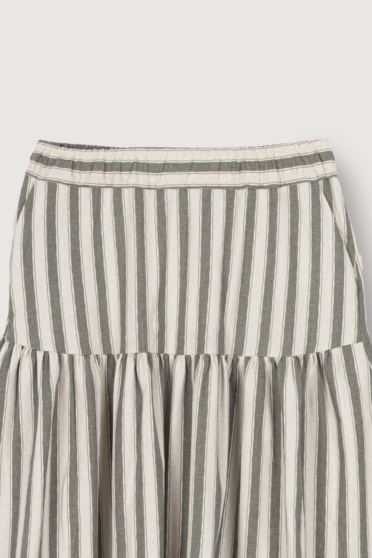 Olive Linen Skirt - De Backers - 2