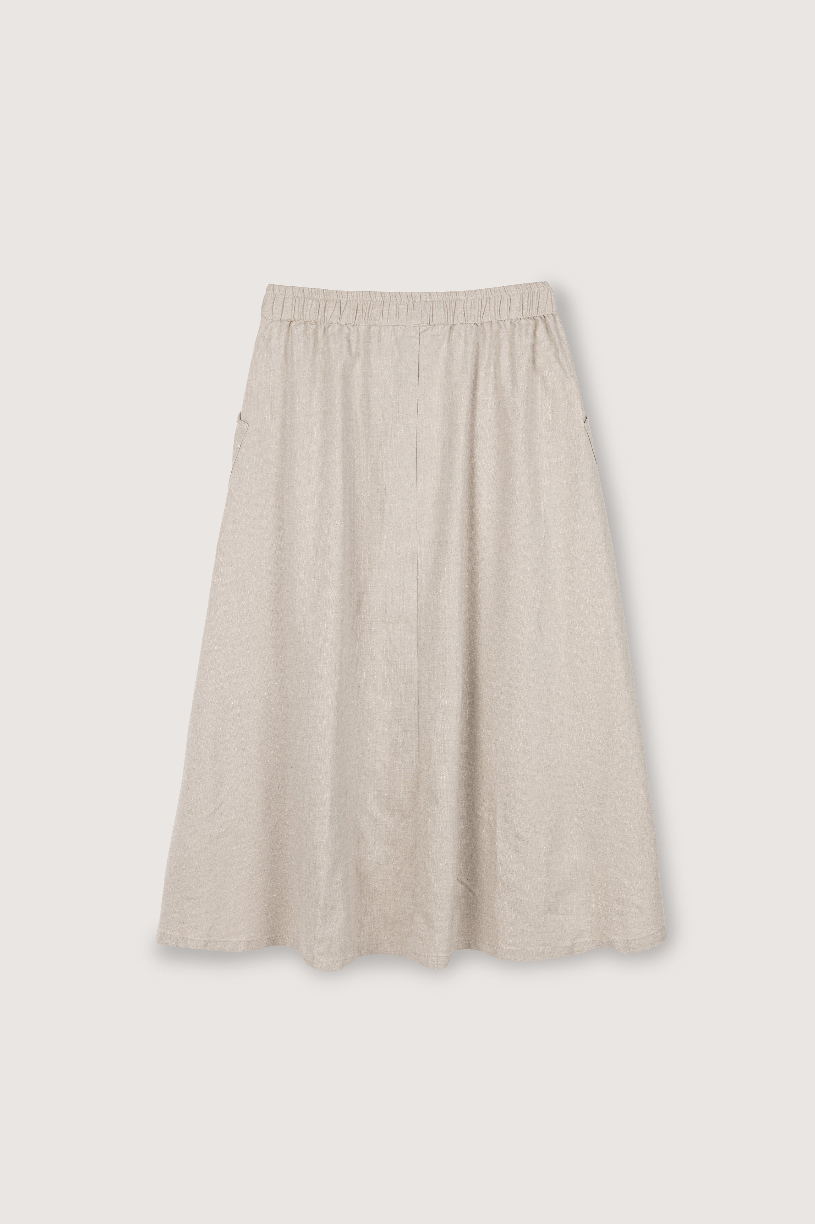Beige Casual Midi Skirt - De Backers - 5