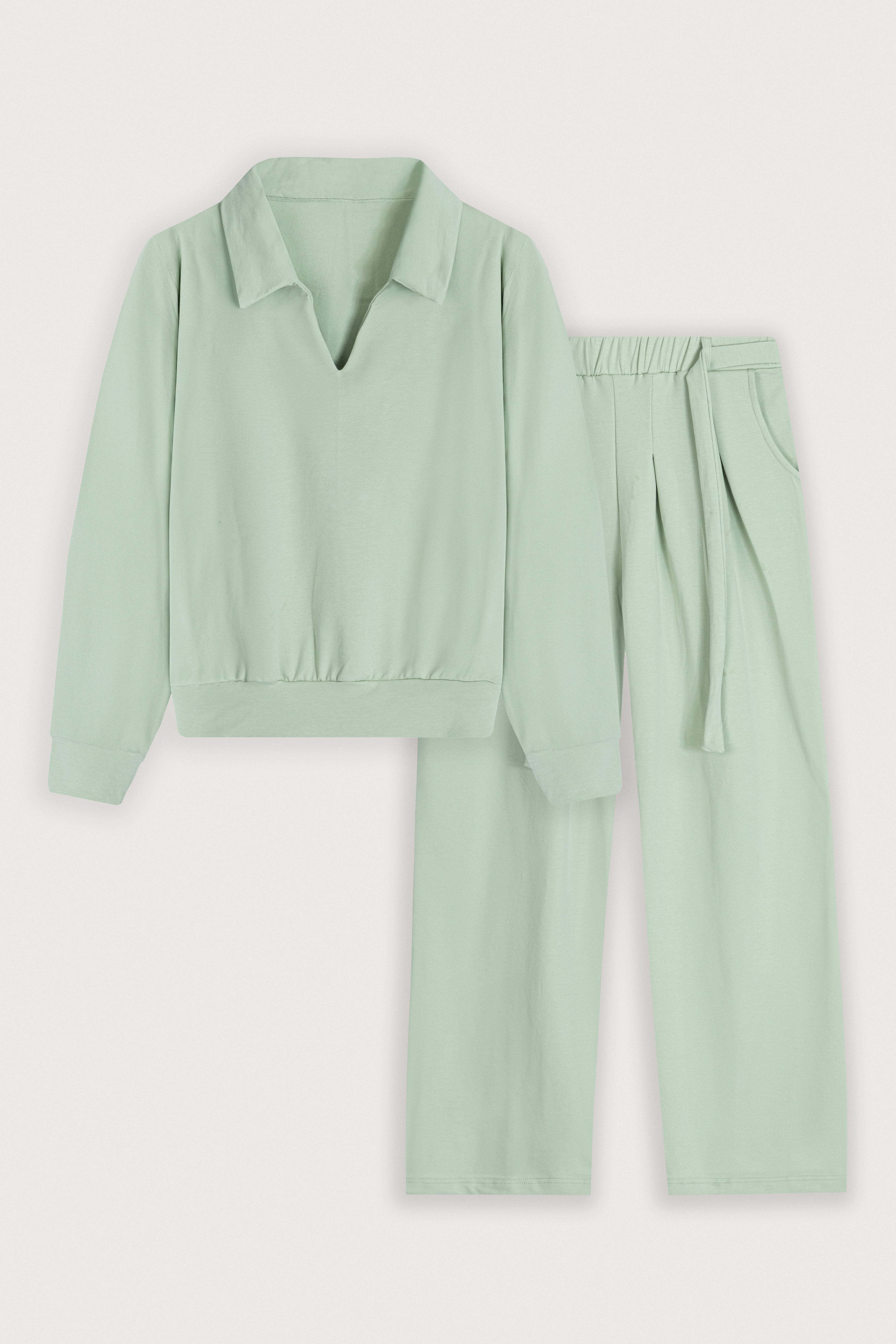 Mint Green Casual Women's Set