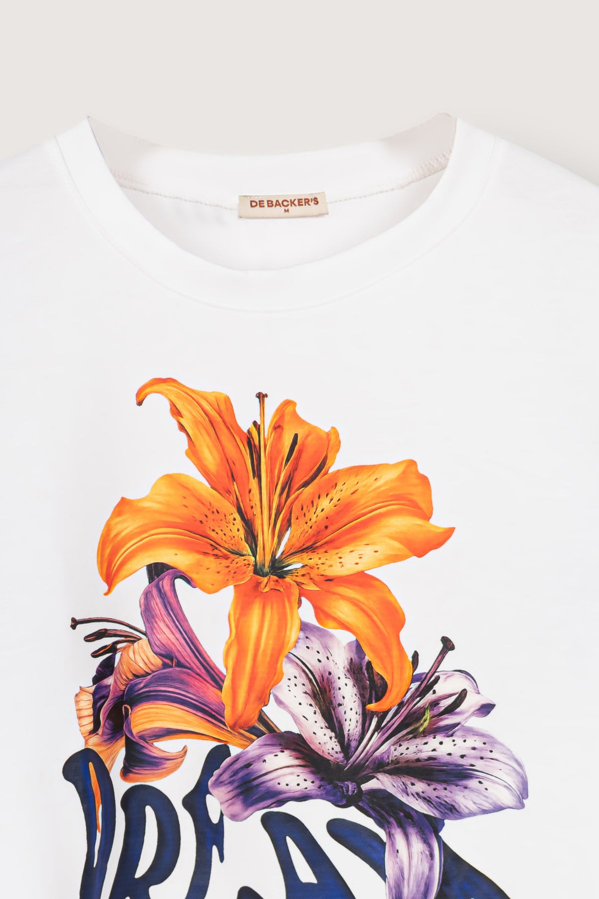White Long Back T-shirt - De Backers - 3