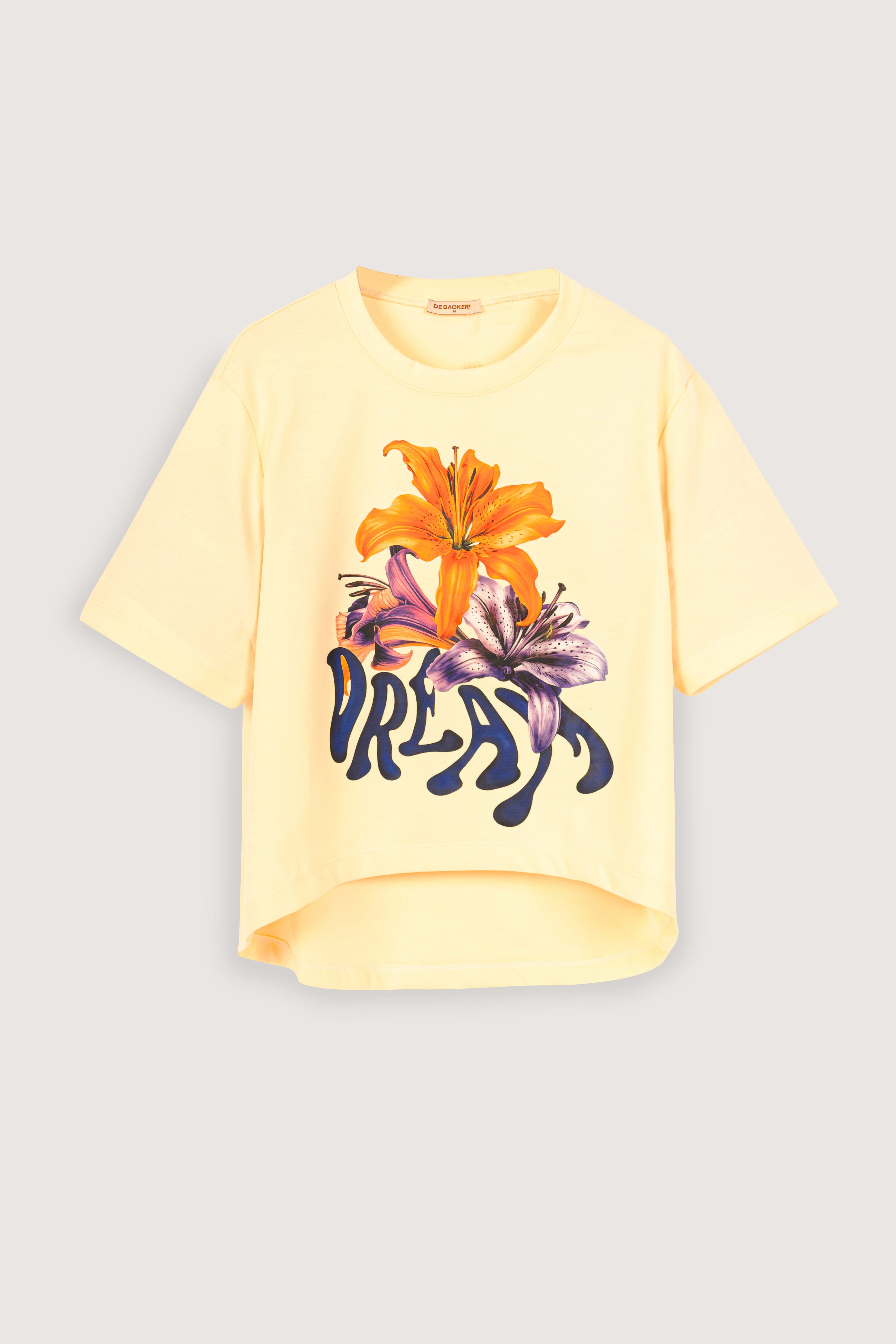 Yellow Long Back T-shirt - De Backers - 1