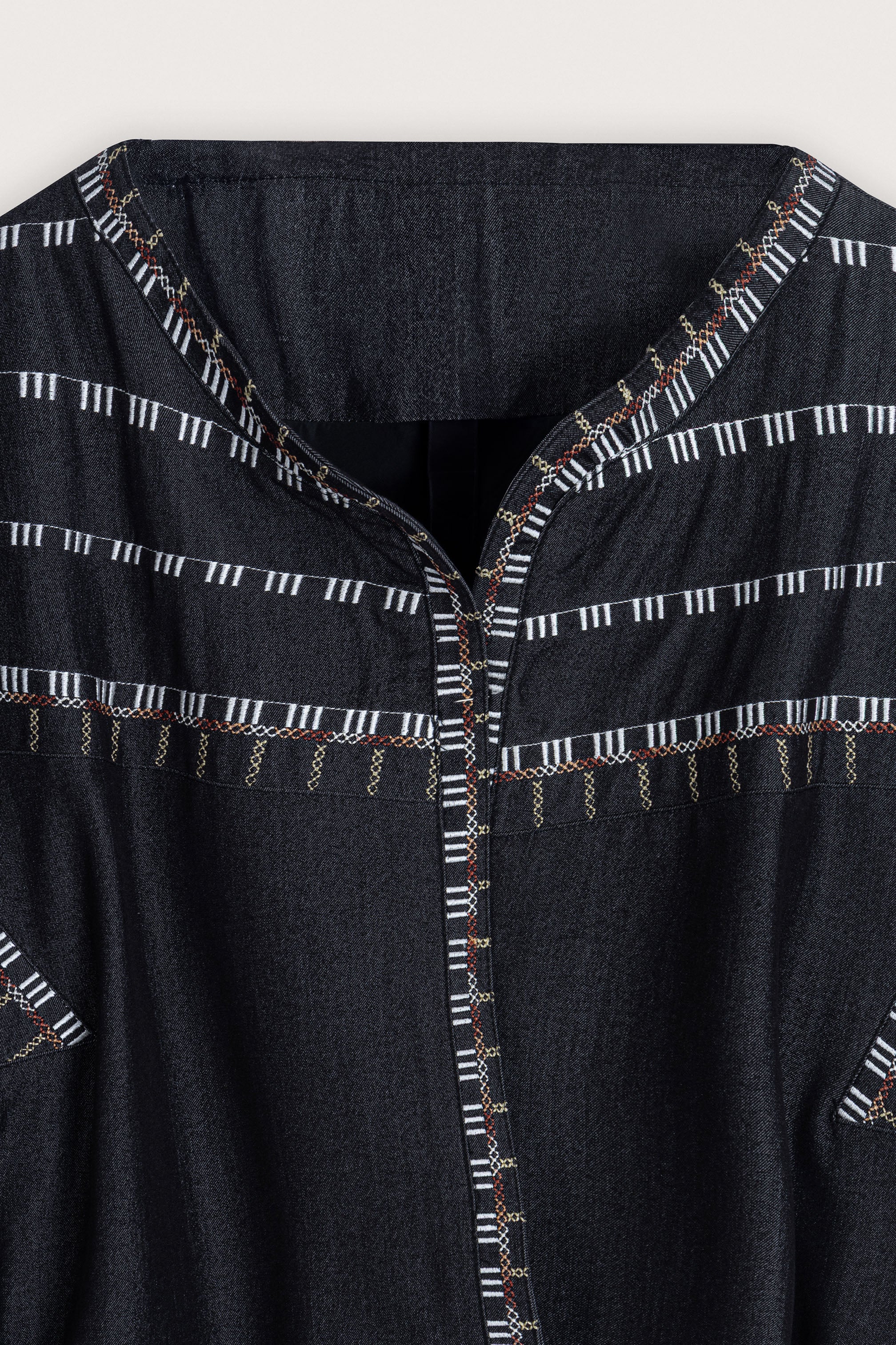 Charcoal-Black denim Vest