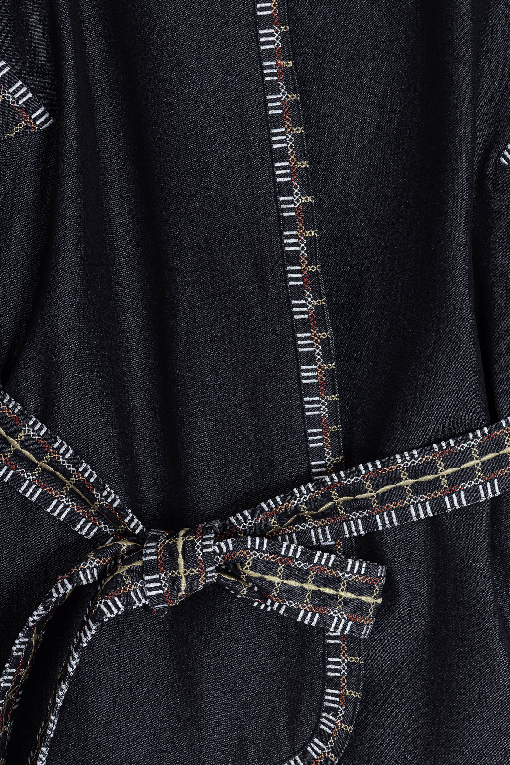 Charcoal-Black denim Vest