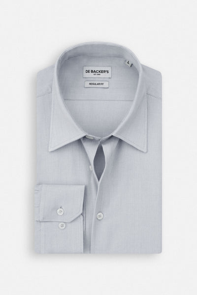 قميص كلاسيكي جاكار رمادي