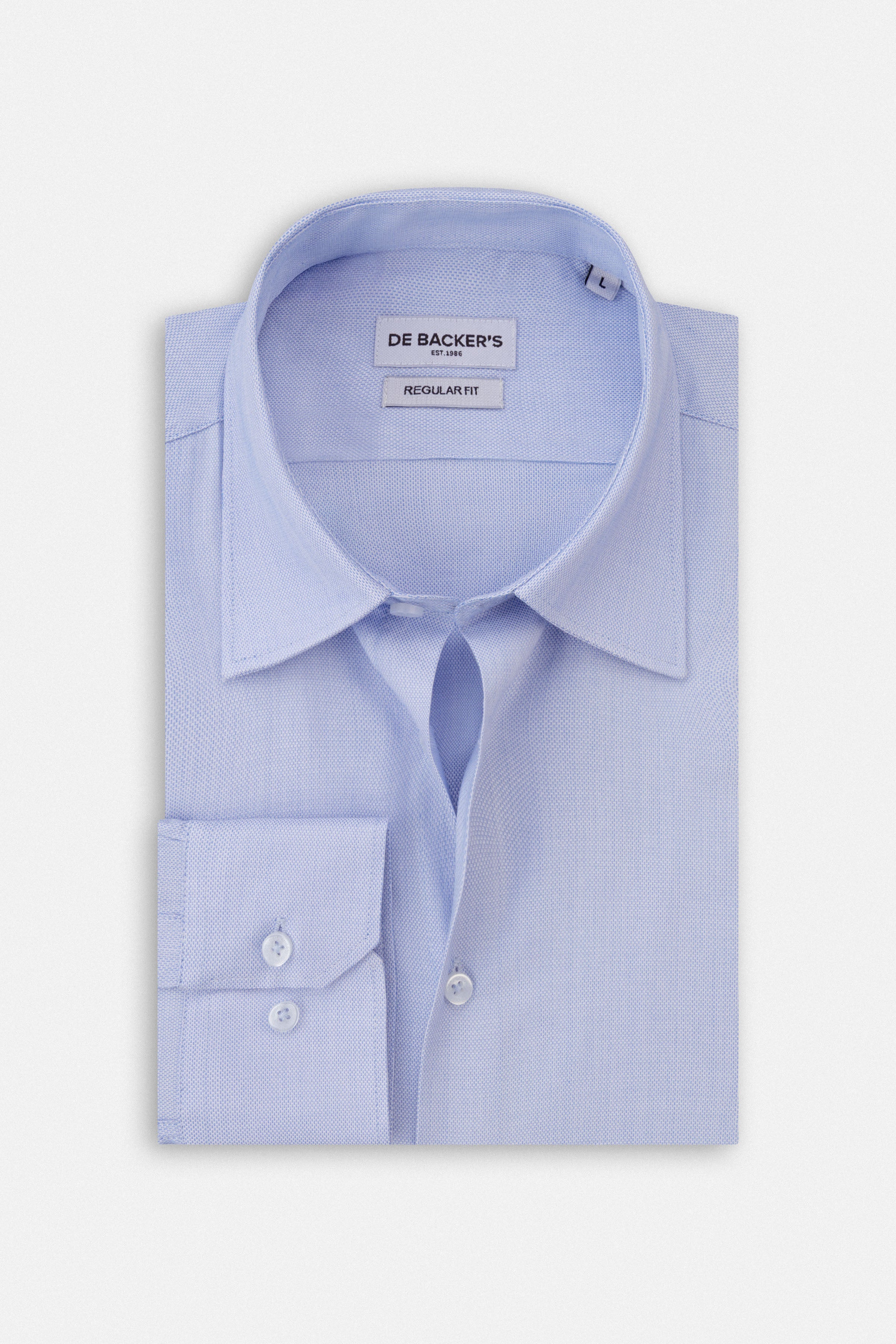 Jacquard Light Blue Classic Shirt