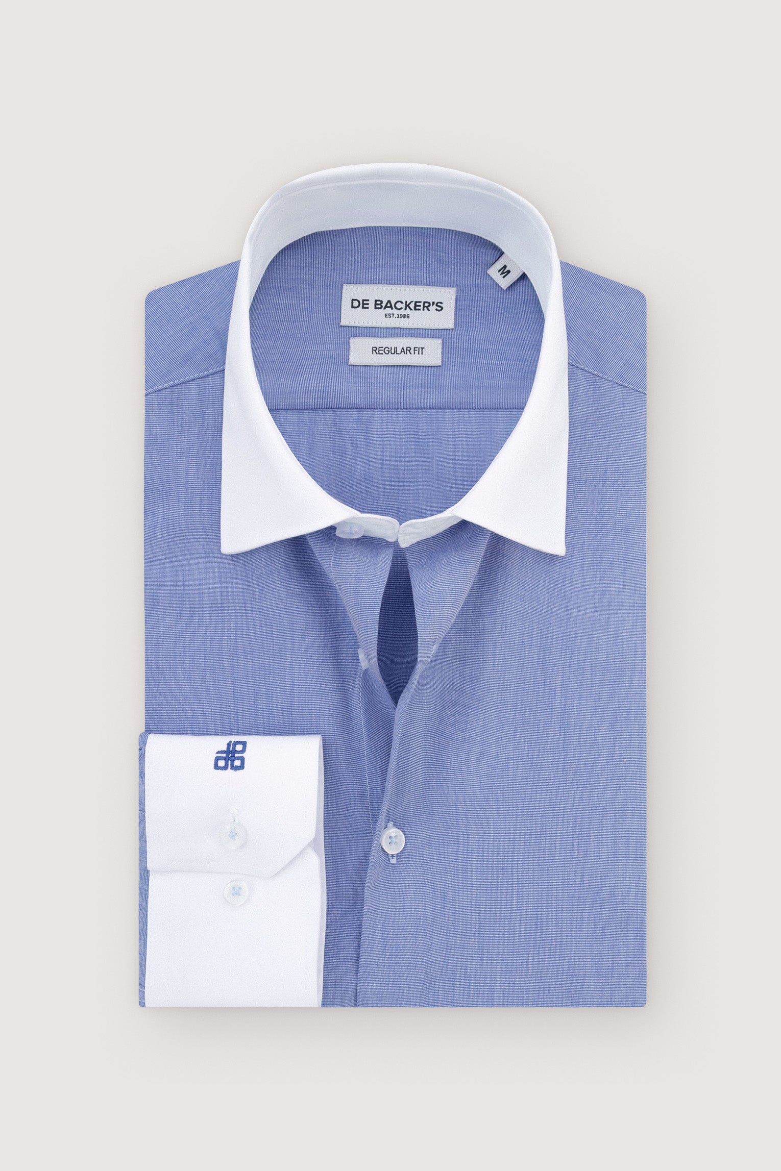 Blue Micro Patterned Classic Shirt