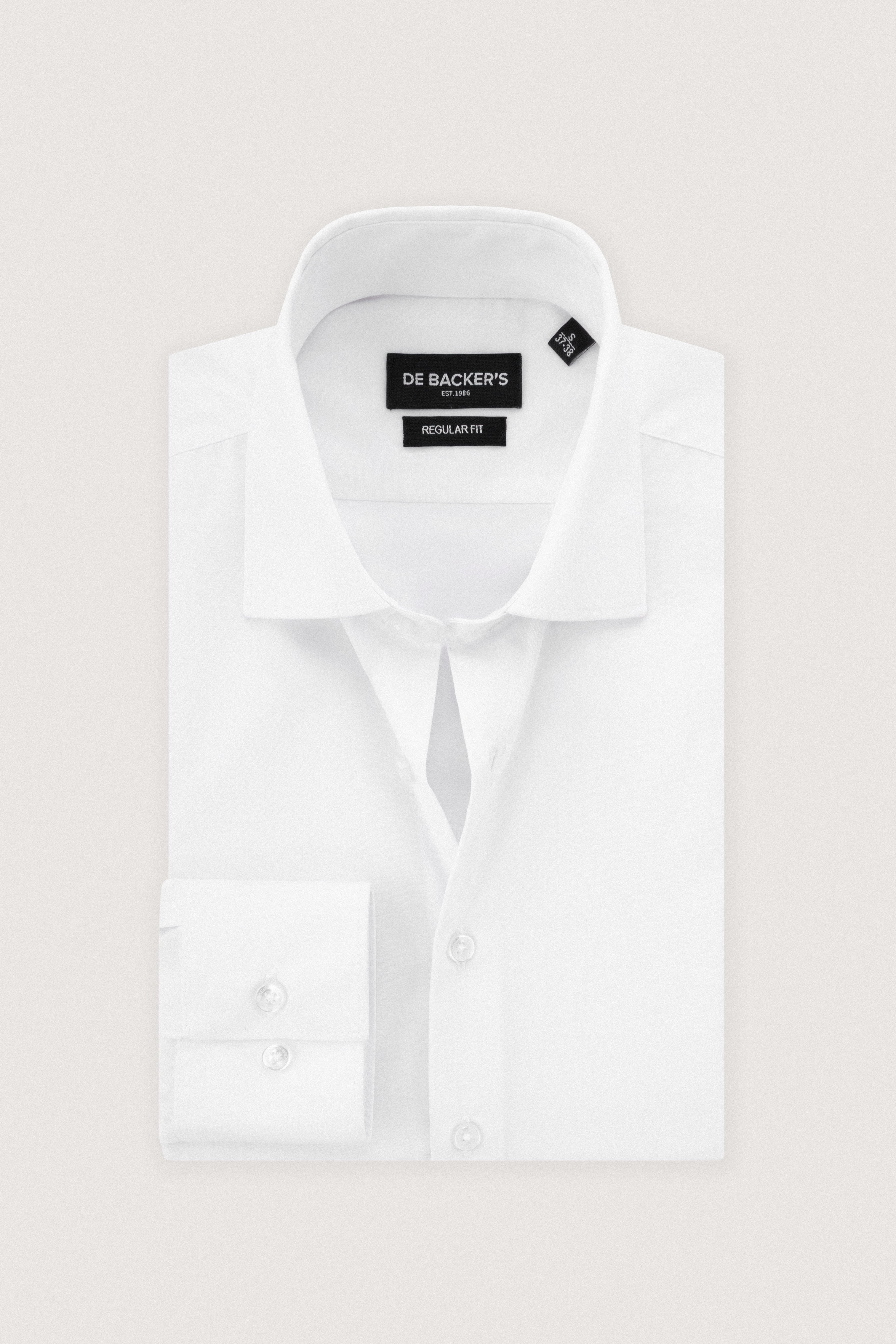 White Dacron Basic Classic Shirt