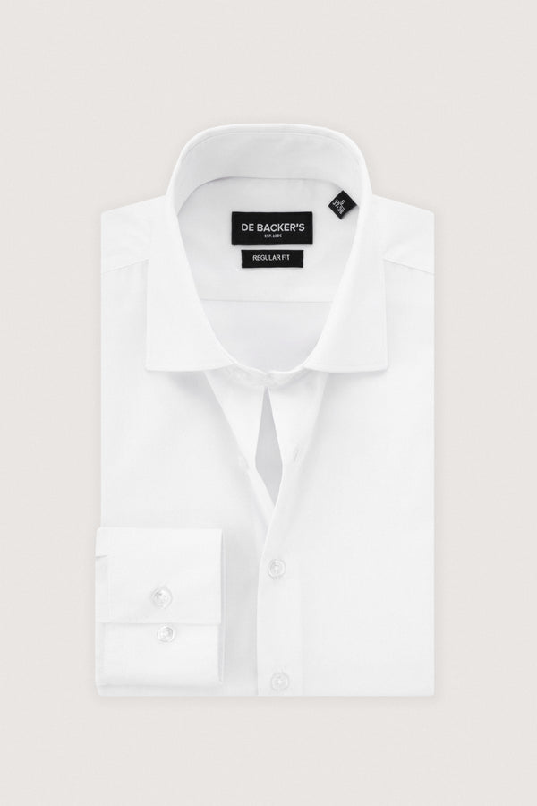 White Dacron Basic Classic Shirt