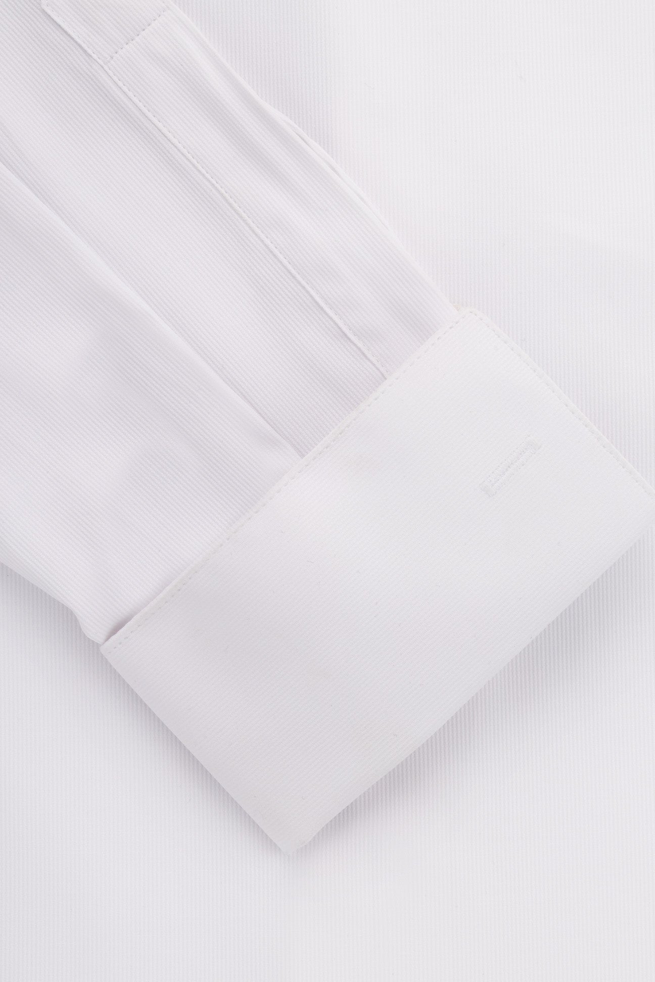 White Textured Wingtip Shirt