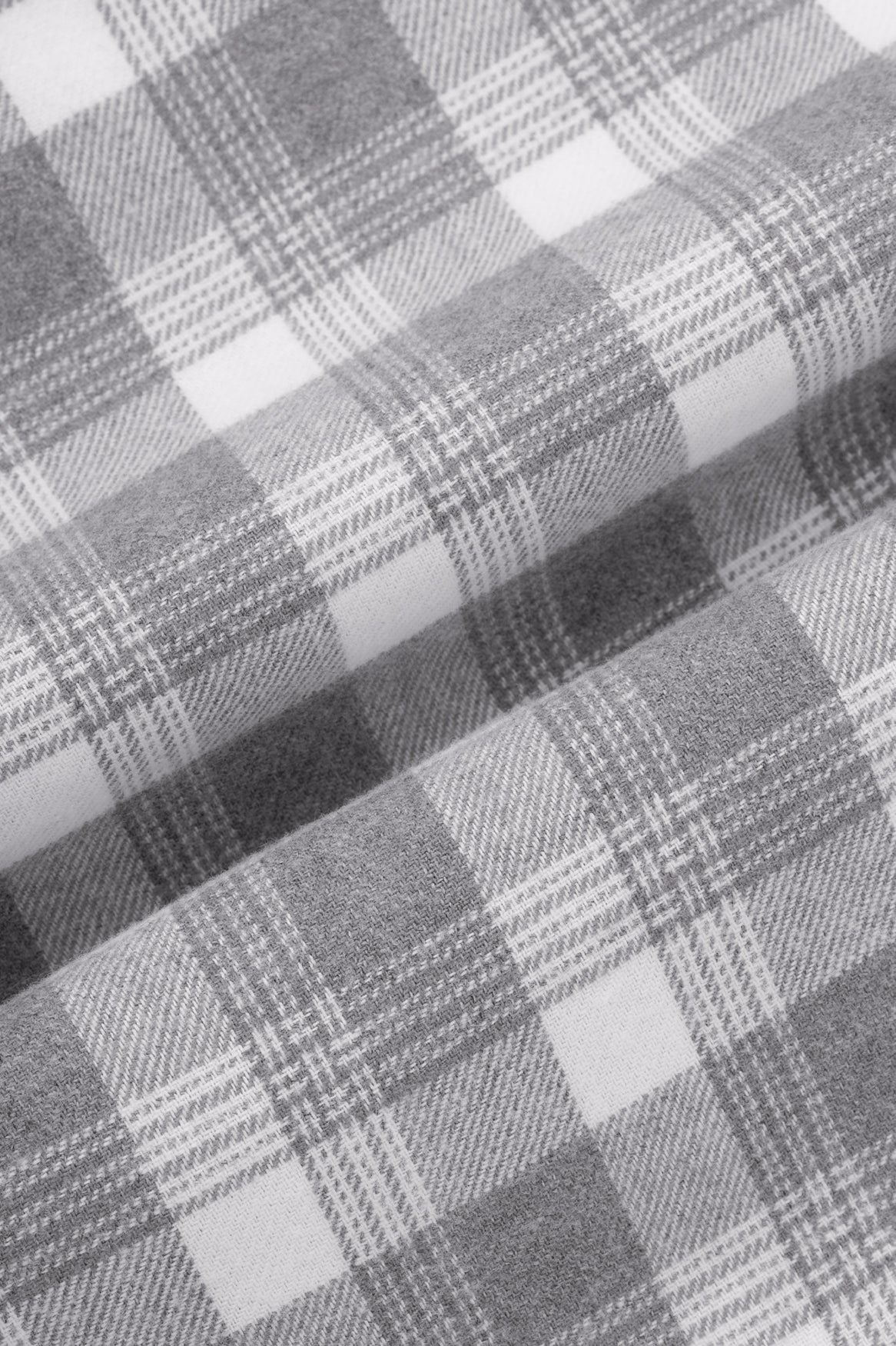 Gray Checked Wool-Feel Smart Casual Shirt