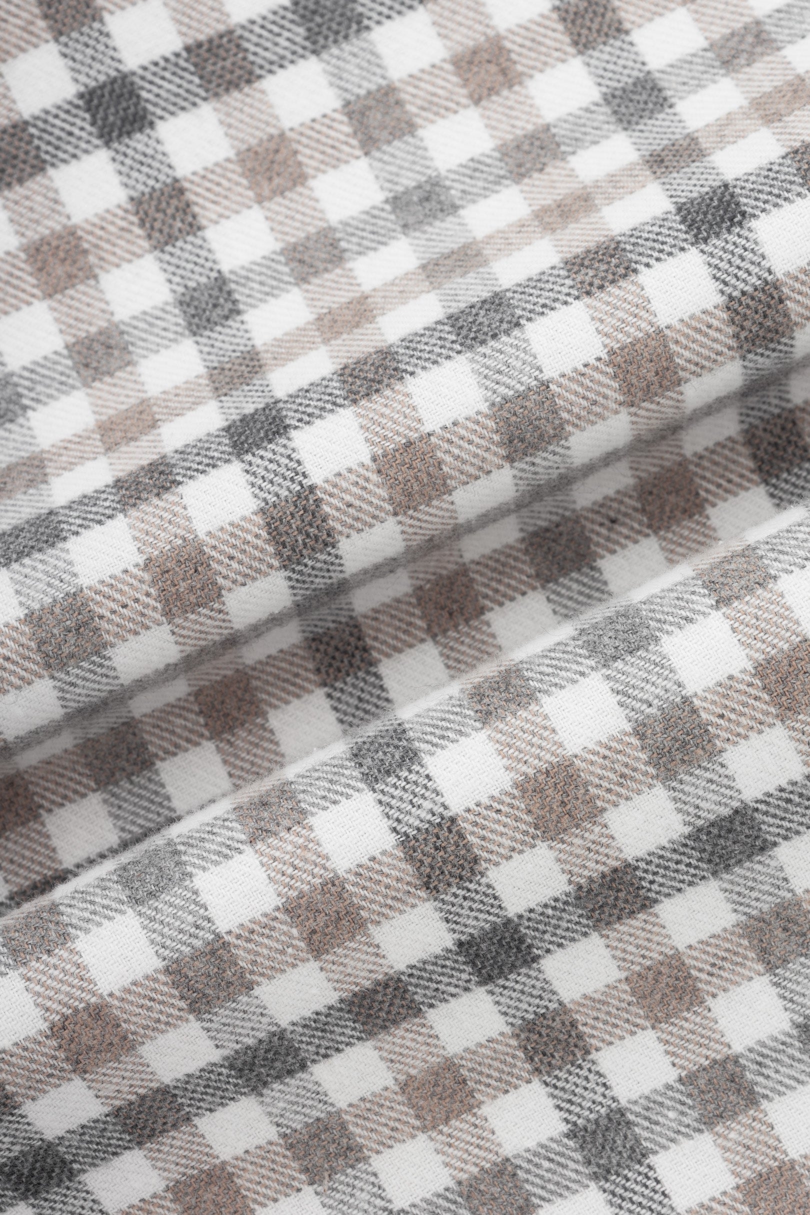 Dark Gray Checked Wool-Feel Smart Casual Shirt