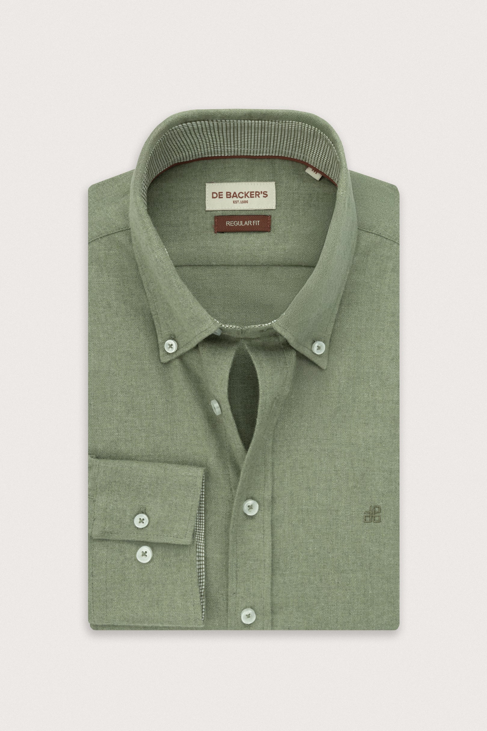 Pistachio Wool-Feel Smart Casual Shirt