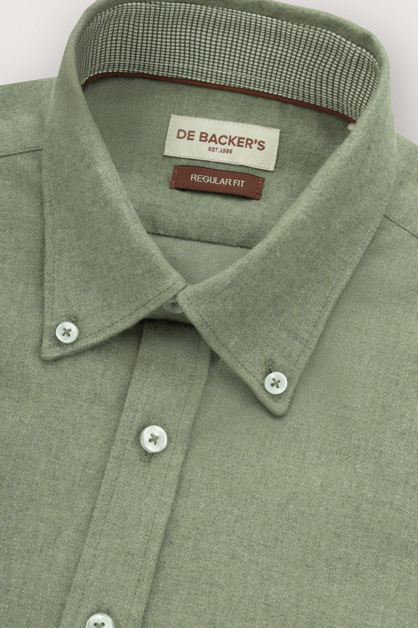 Pistachio Wool-Feel Smart Casual Shirt