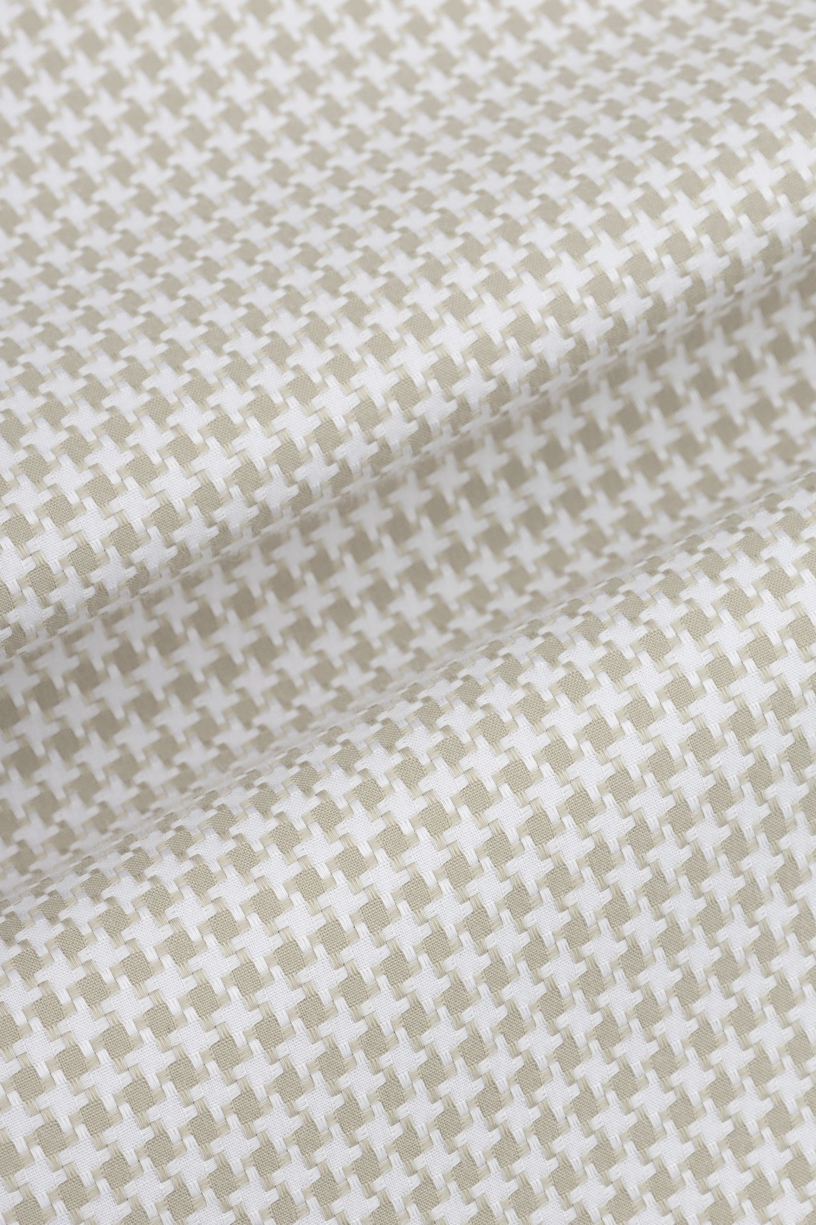 Light Beige Jacquard Patterned  Smart Casual Shirt