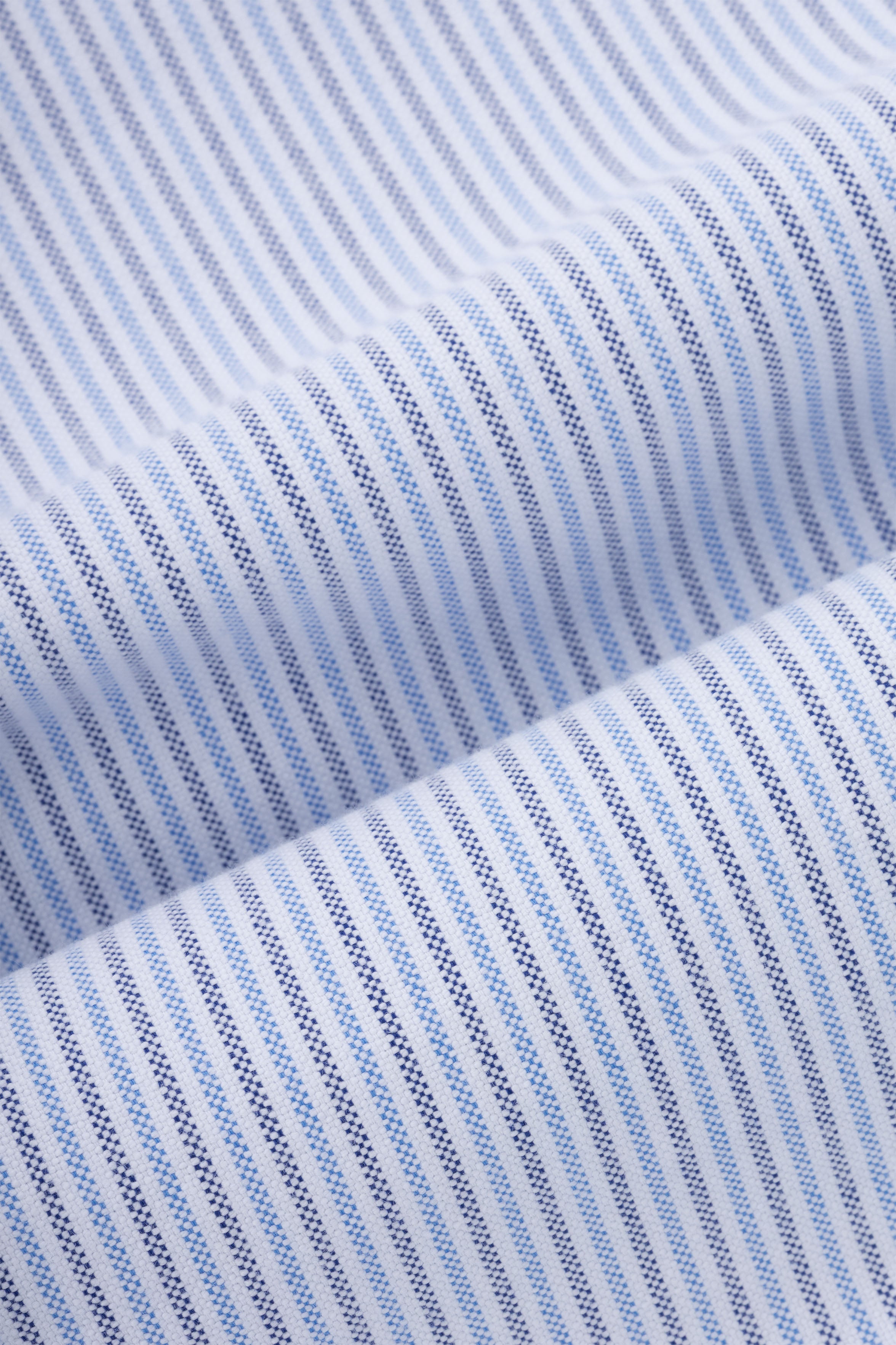 Light Blue Striped Oxford Smart Casual Shirt