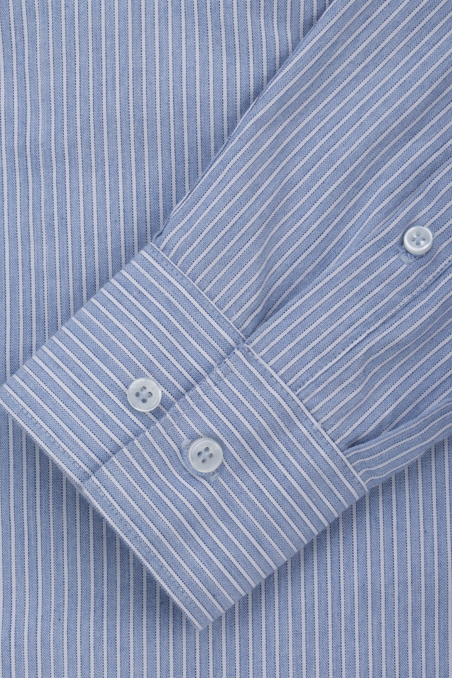 Light Blue Striped Smart Casual Shirt
