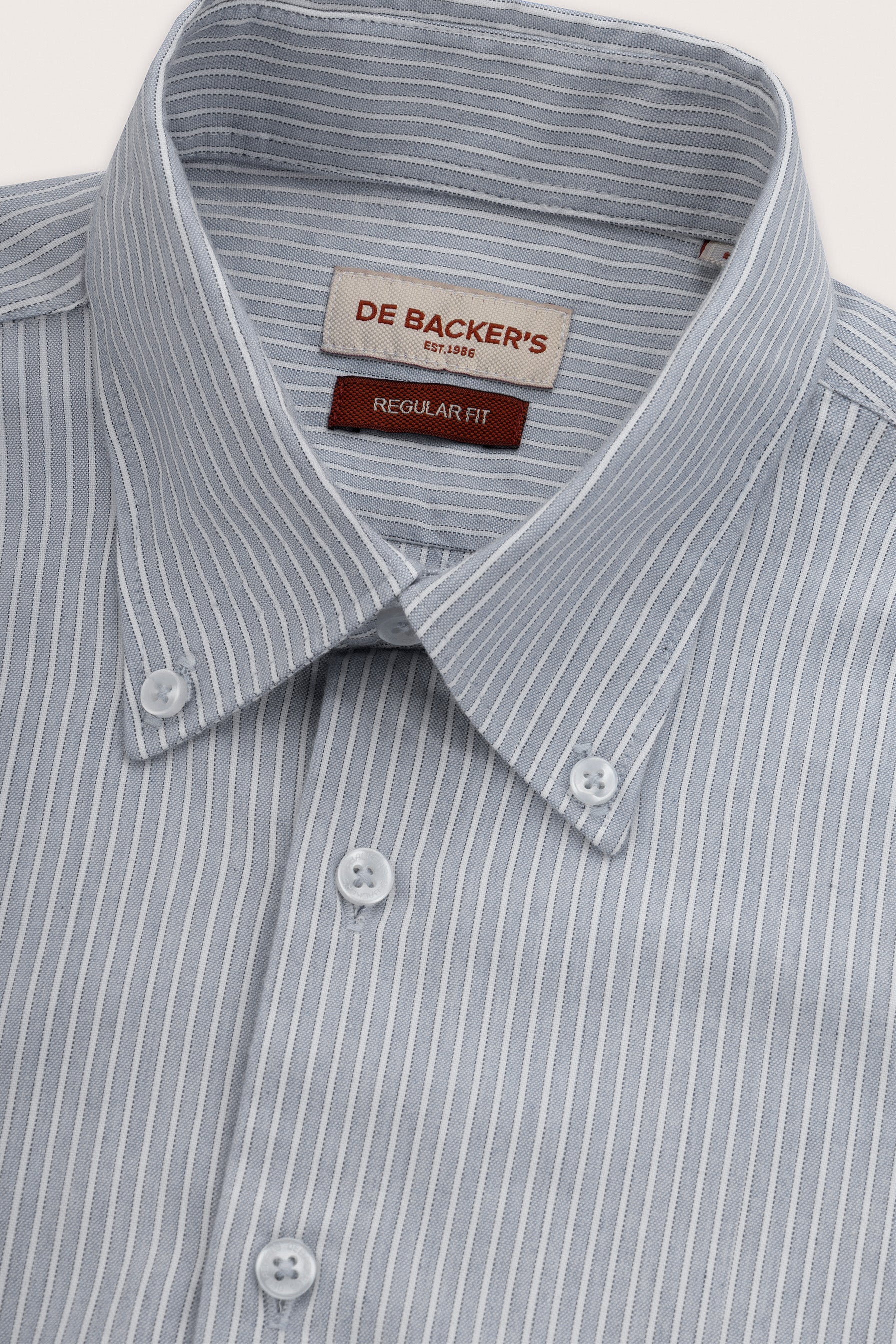 Gray Striped Smart Casual Shirt