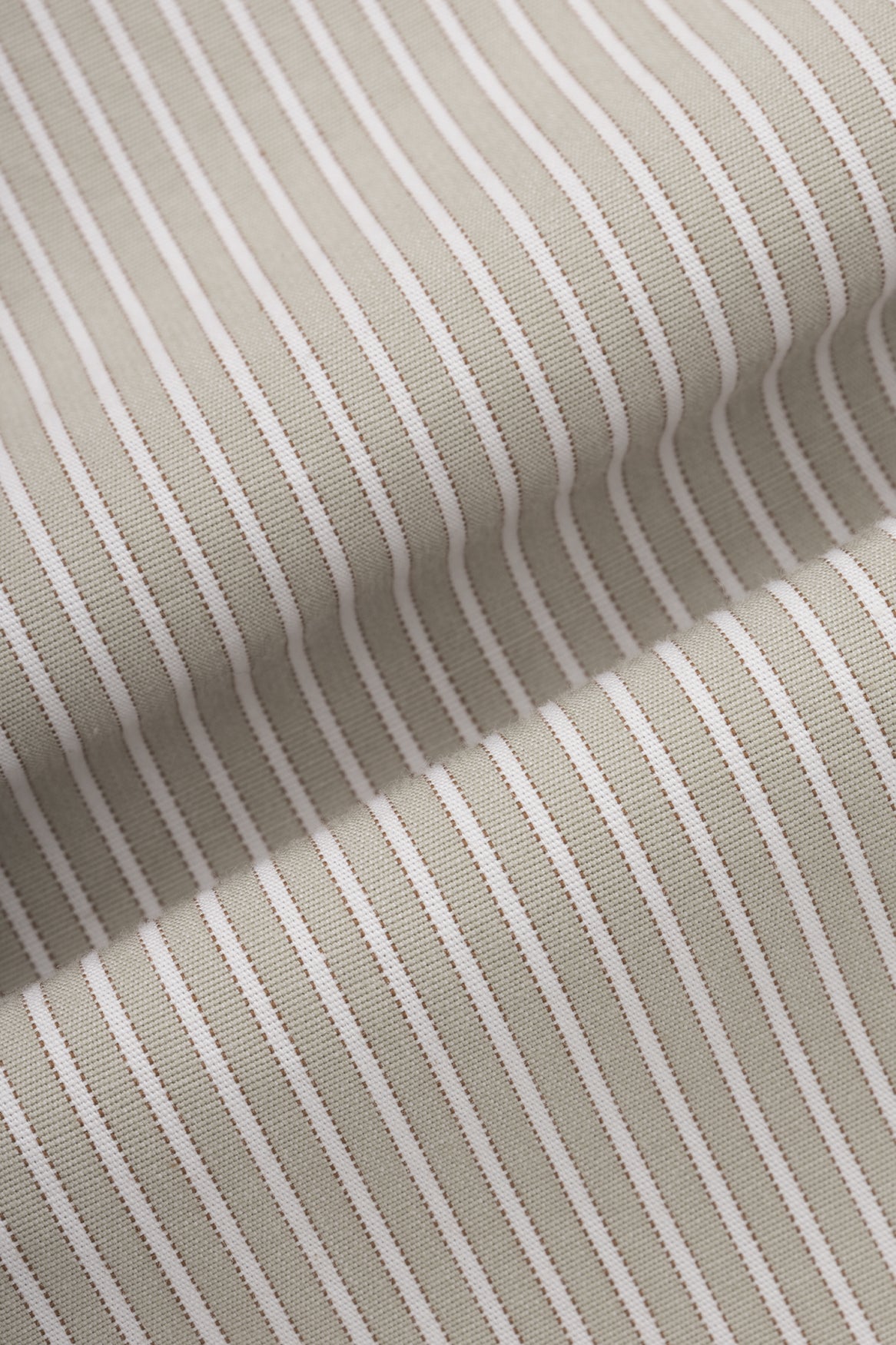 Light Brown Striped Smart Casual Shirt