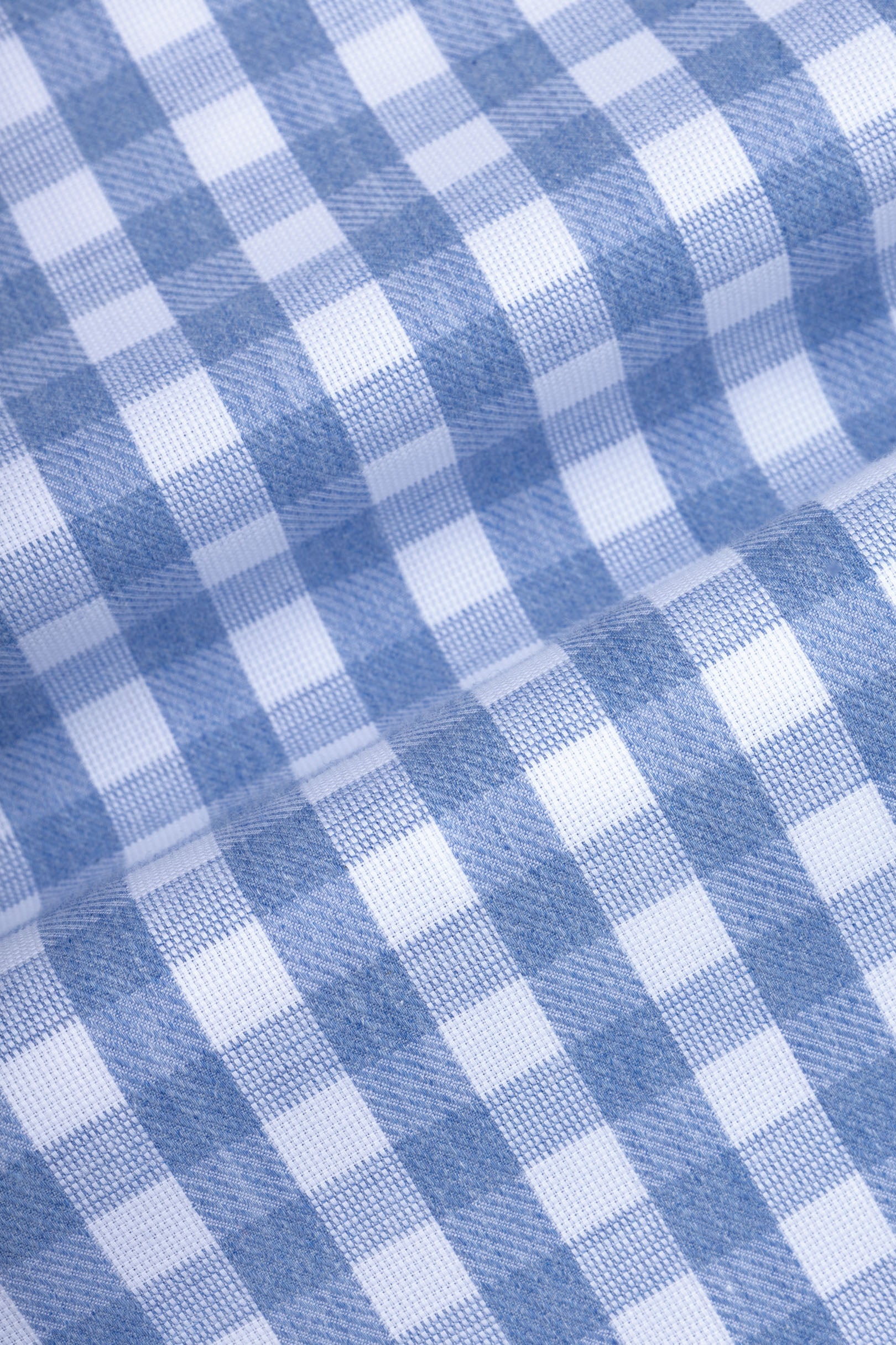 Light Blue Checked Smart Casual Shirt