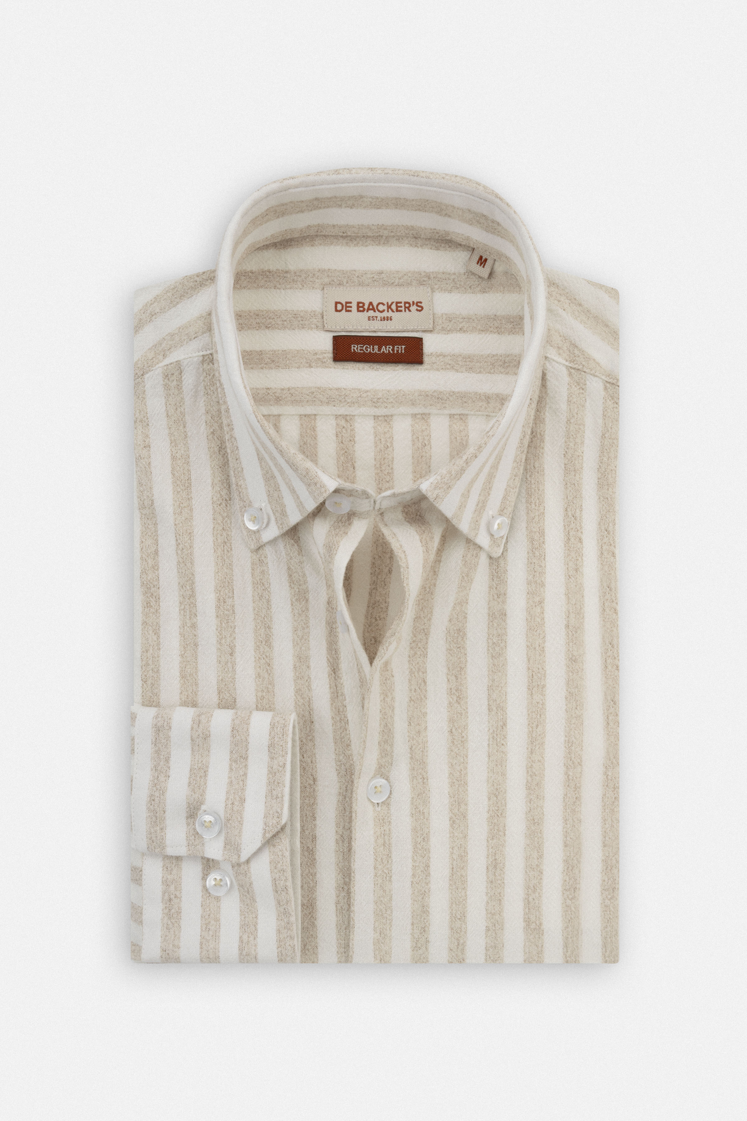 Jacquard Beige Casual Shirt
