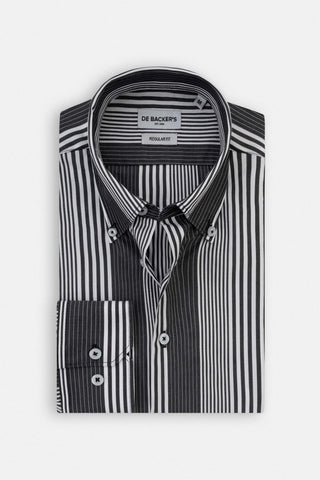 Striped Black Casual Shirt