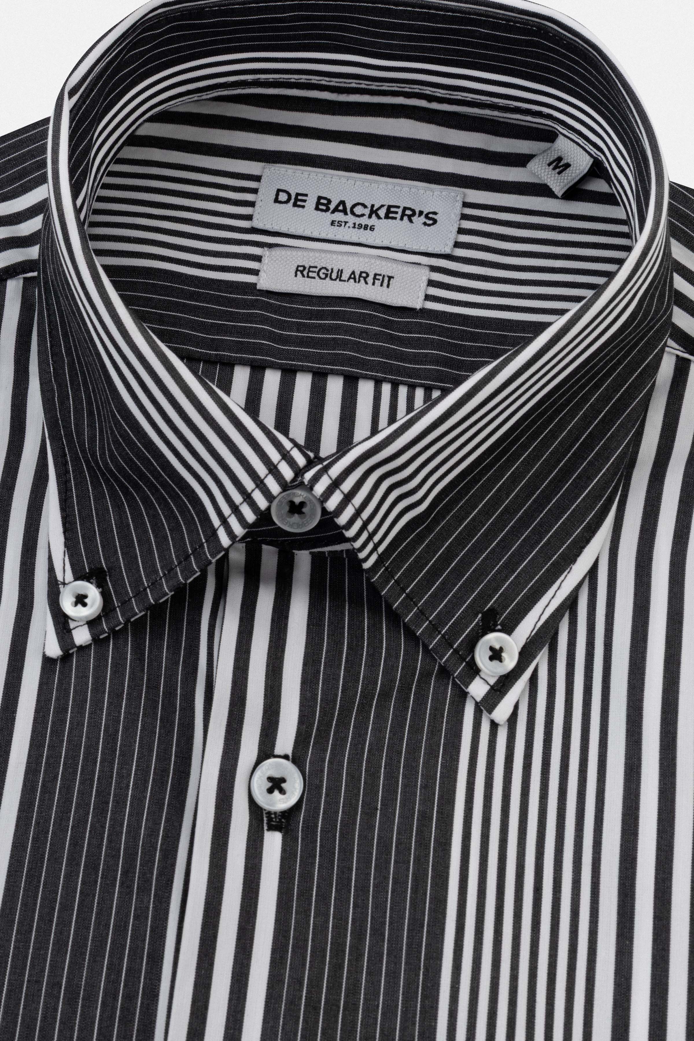 Striped Black Casual Shirt