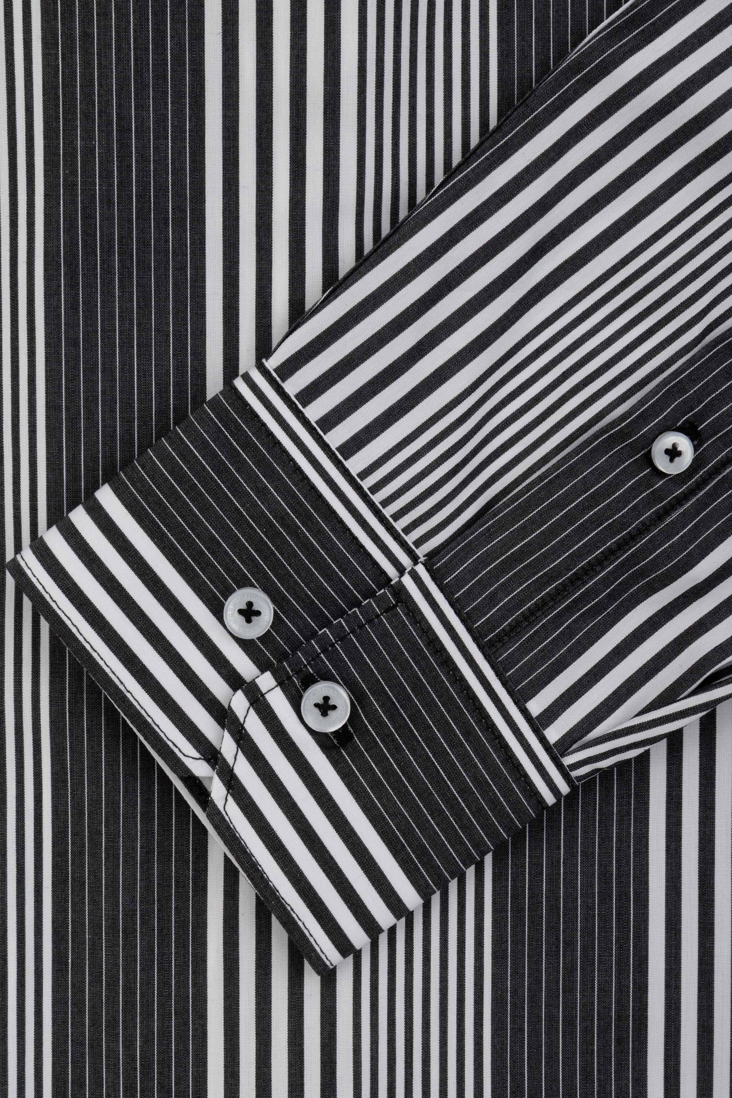 Striped Black Casual Shirt