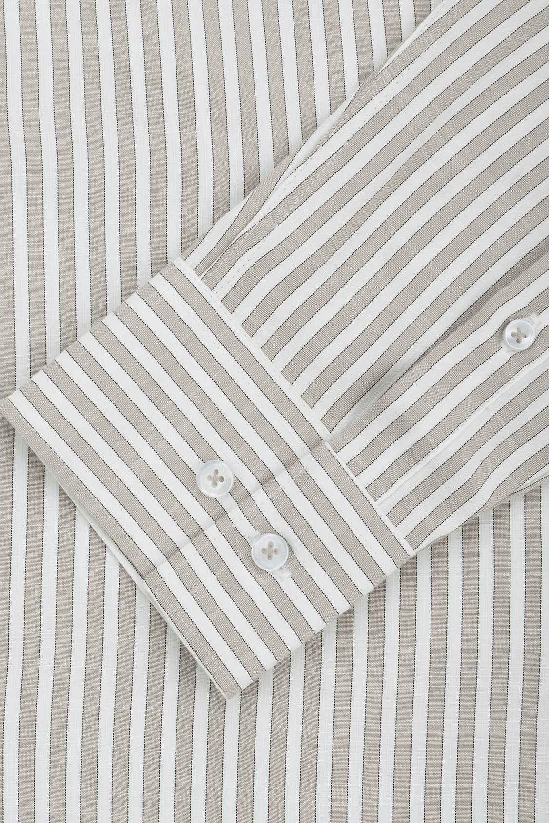 Striped Light Beige Casual Shirt