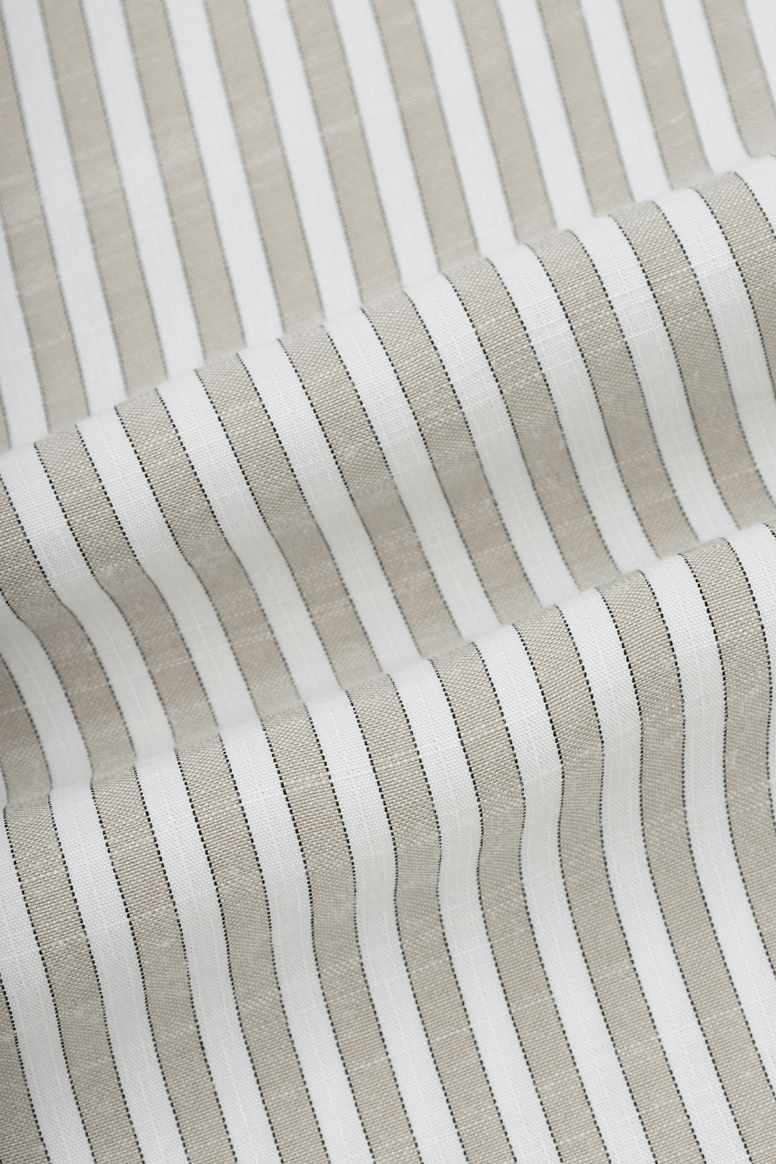 Striped Light Beige Casual Shirt
