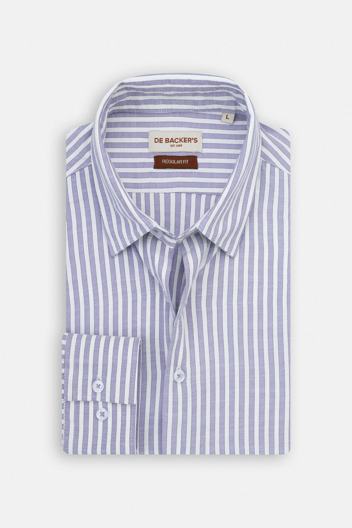 Striped Mauve Casual Shirt