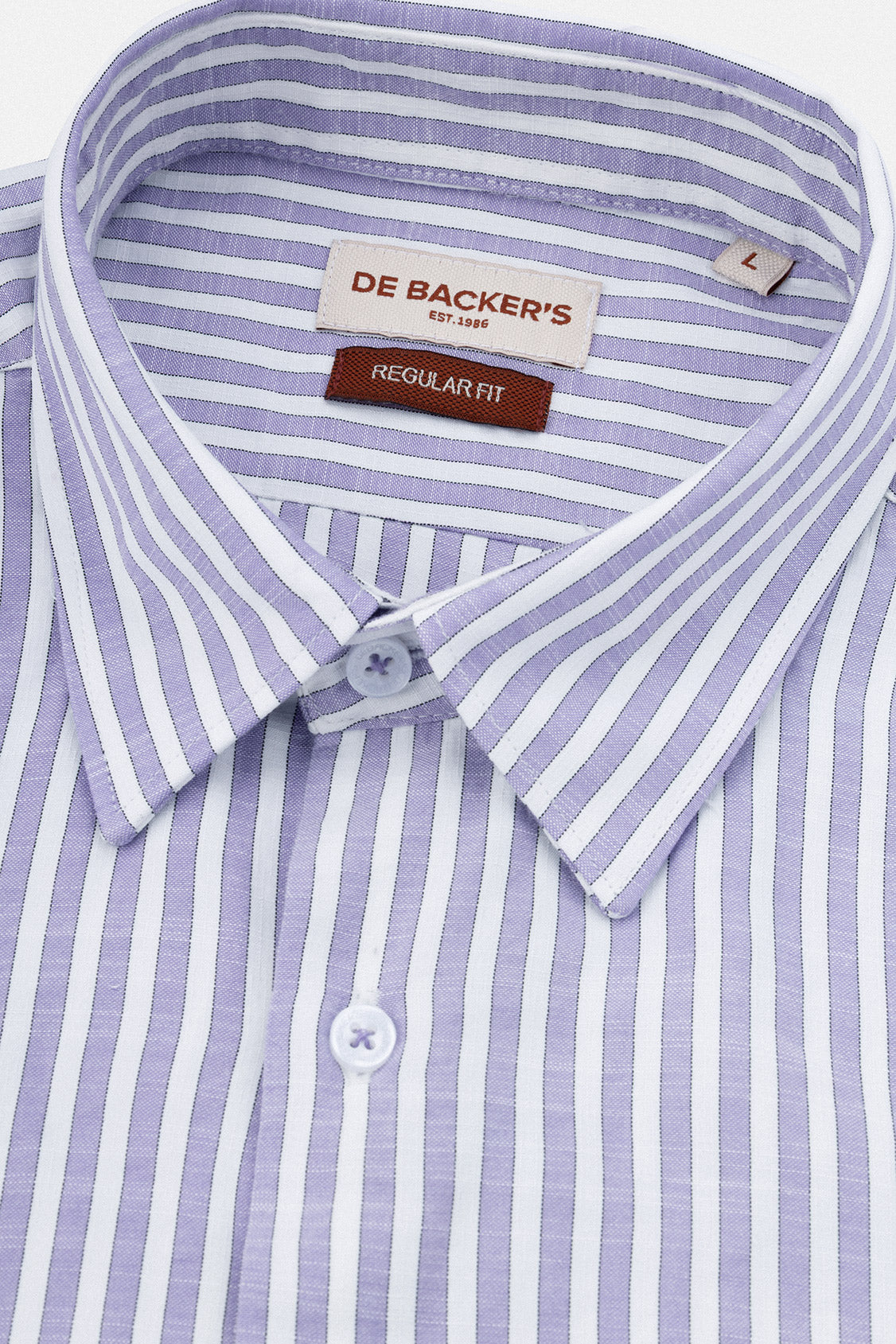 Striped Mauve Casual Shirt