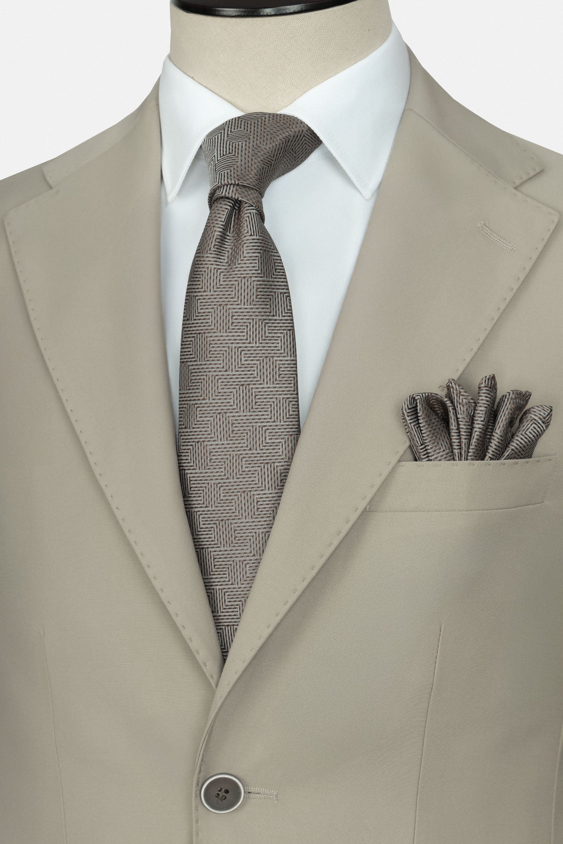 Solid Bamboo Light Beige Suit