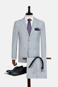 Solid Bamboo Light Gray Suit