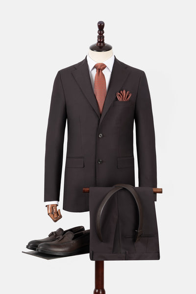 Bamboo Blend Dark Brown Suit