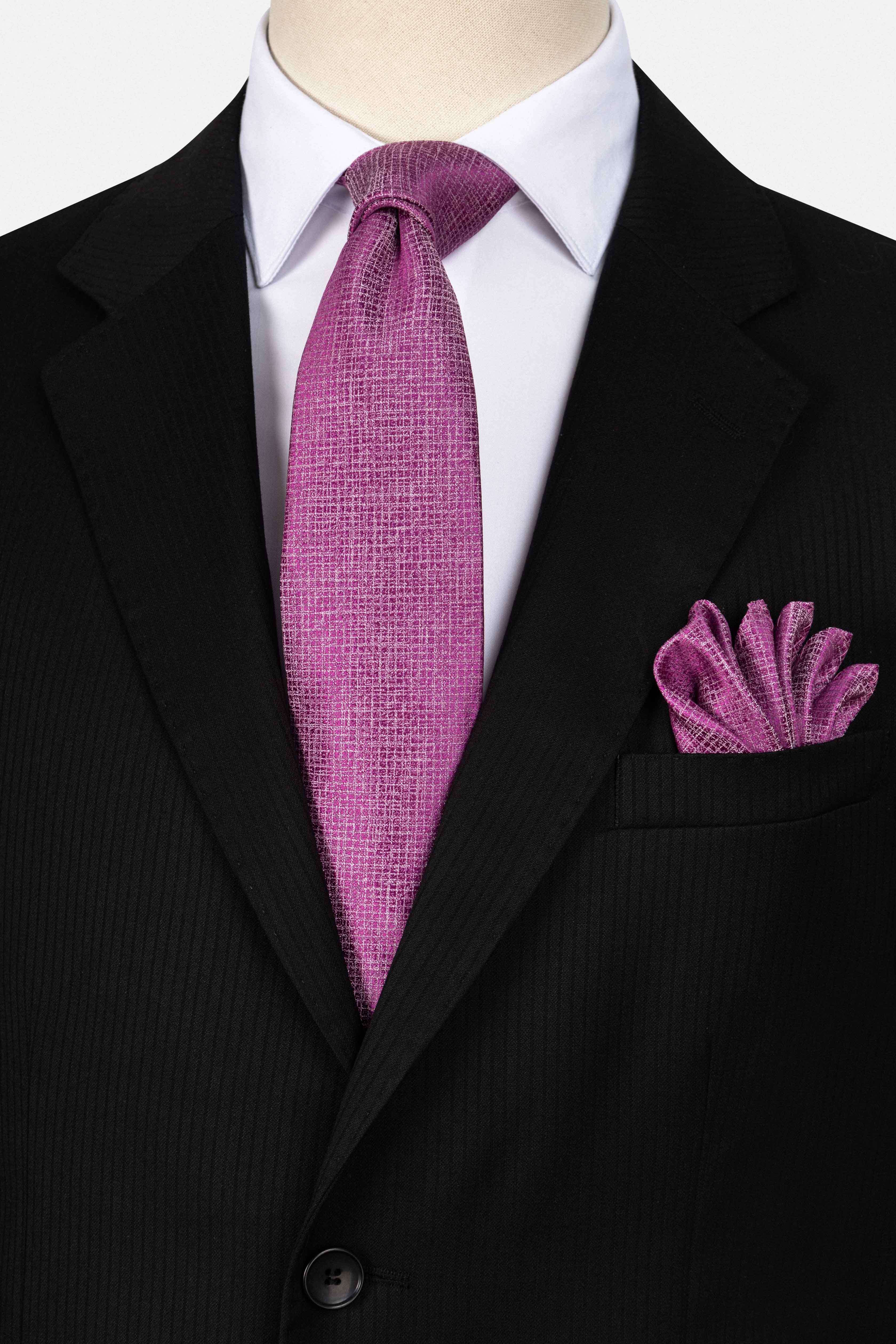 Black Striped  Formal Suit