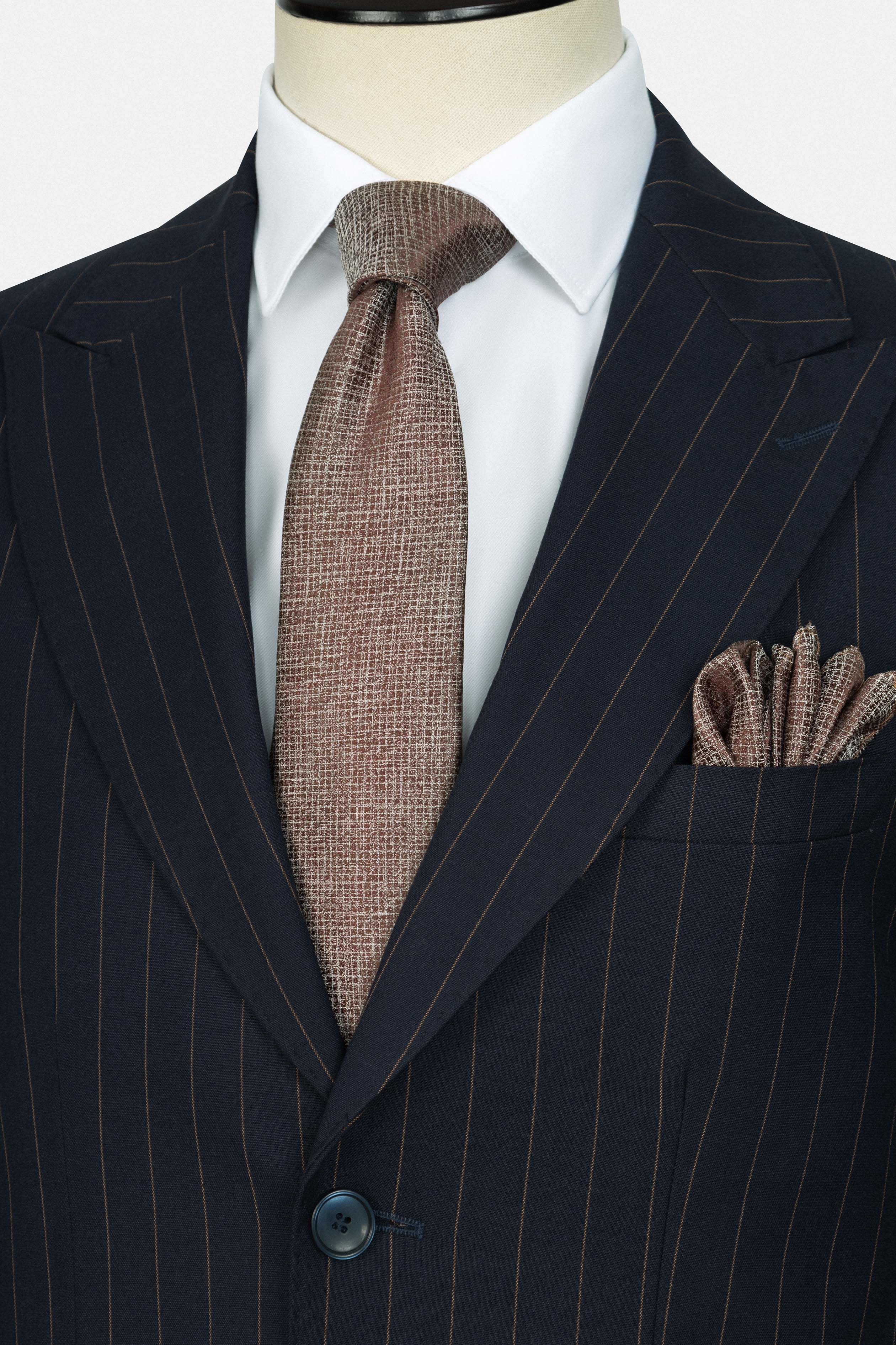 Striped Navy Suit