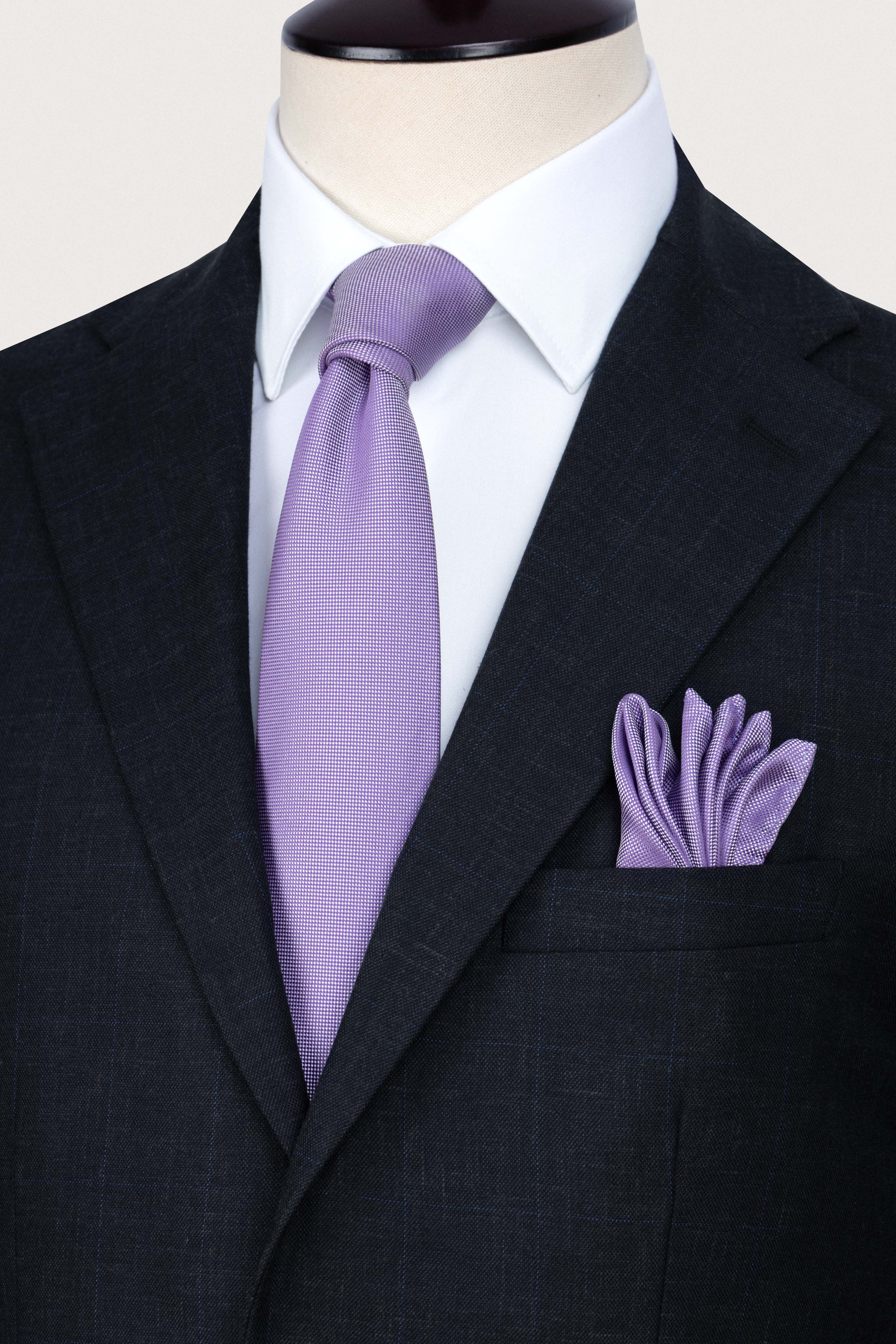 Dark Gray Checked Formal Suit