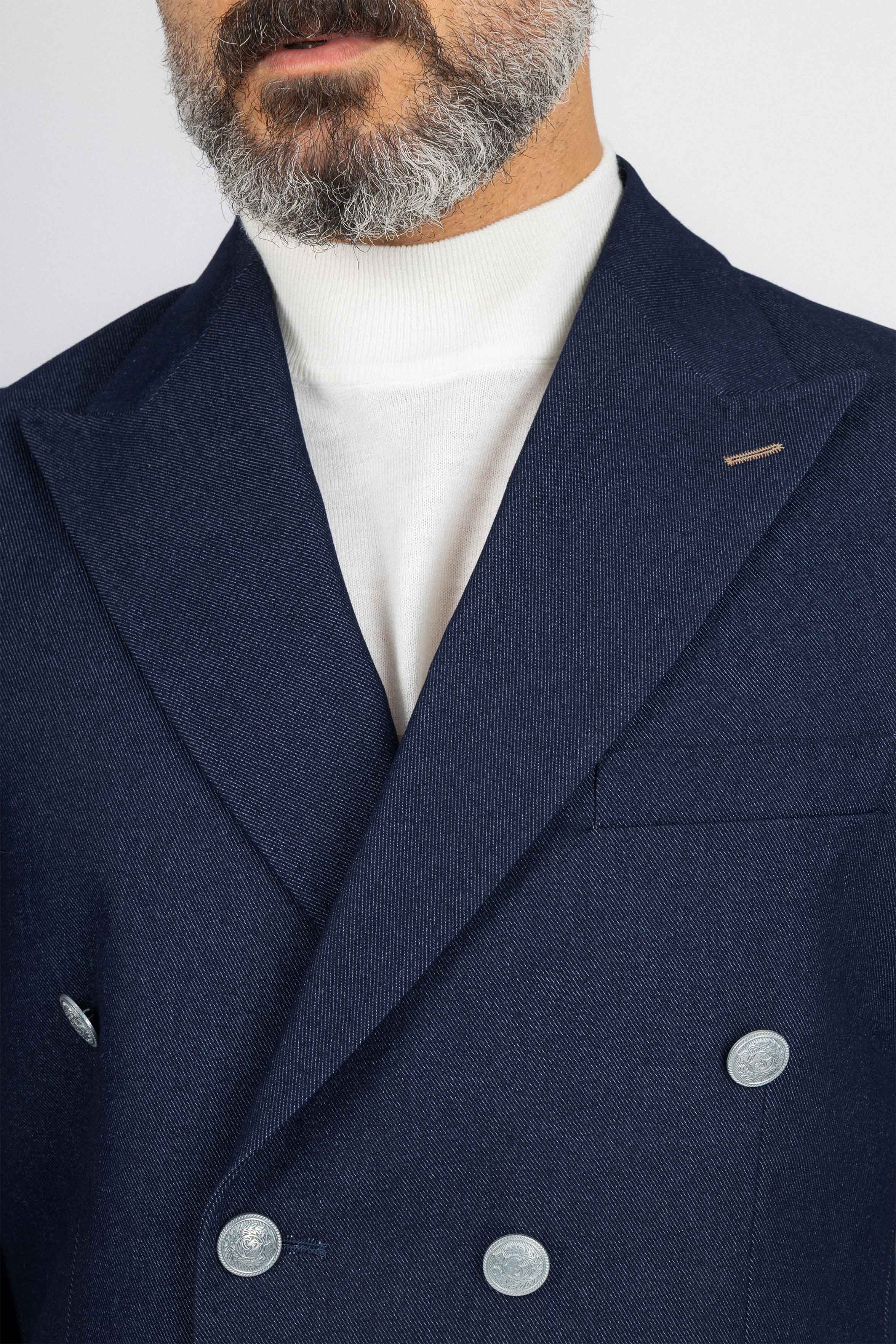 Navy Double Breasted Suit