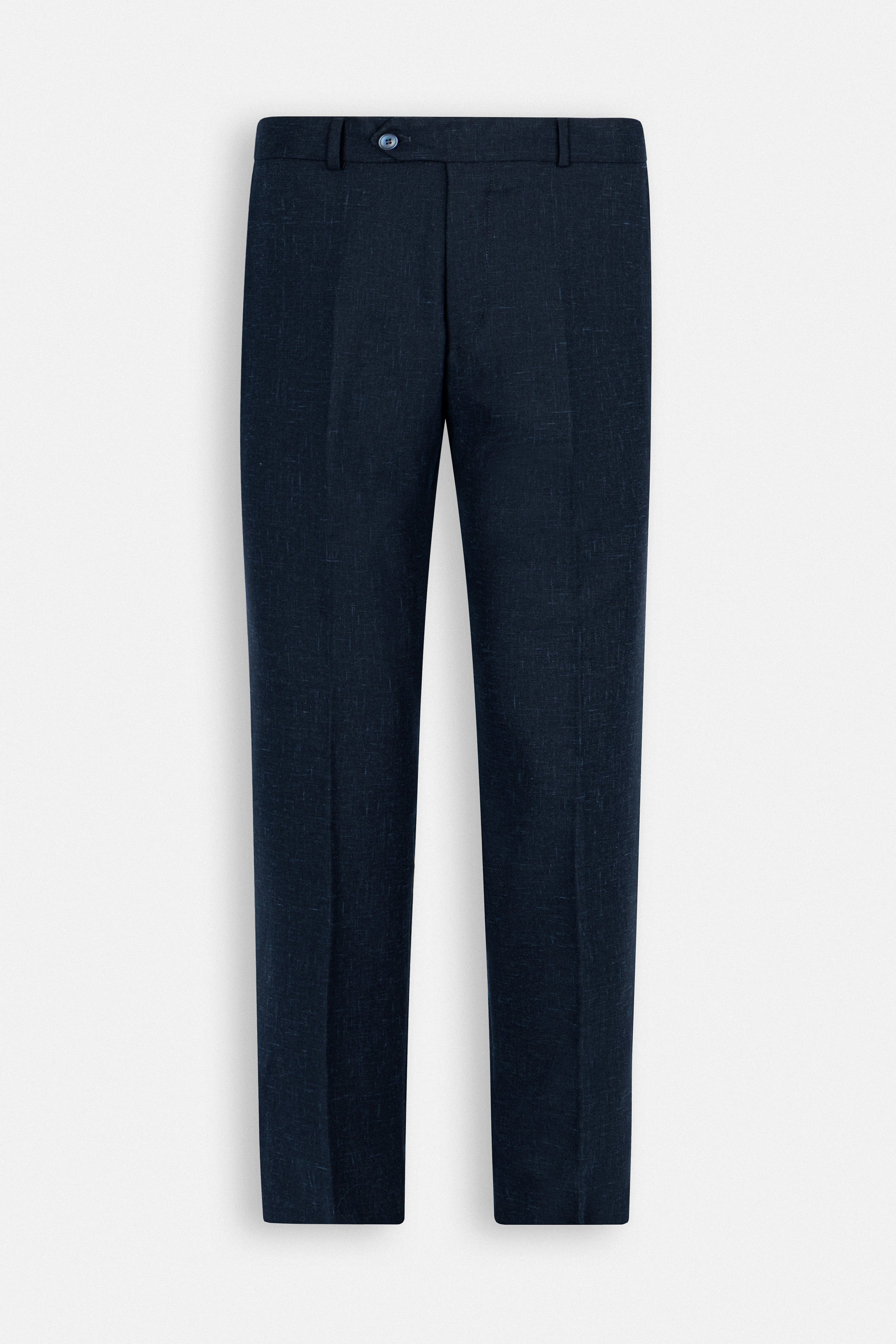 Navy Linen Blend Smart Casual pants
