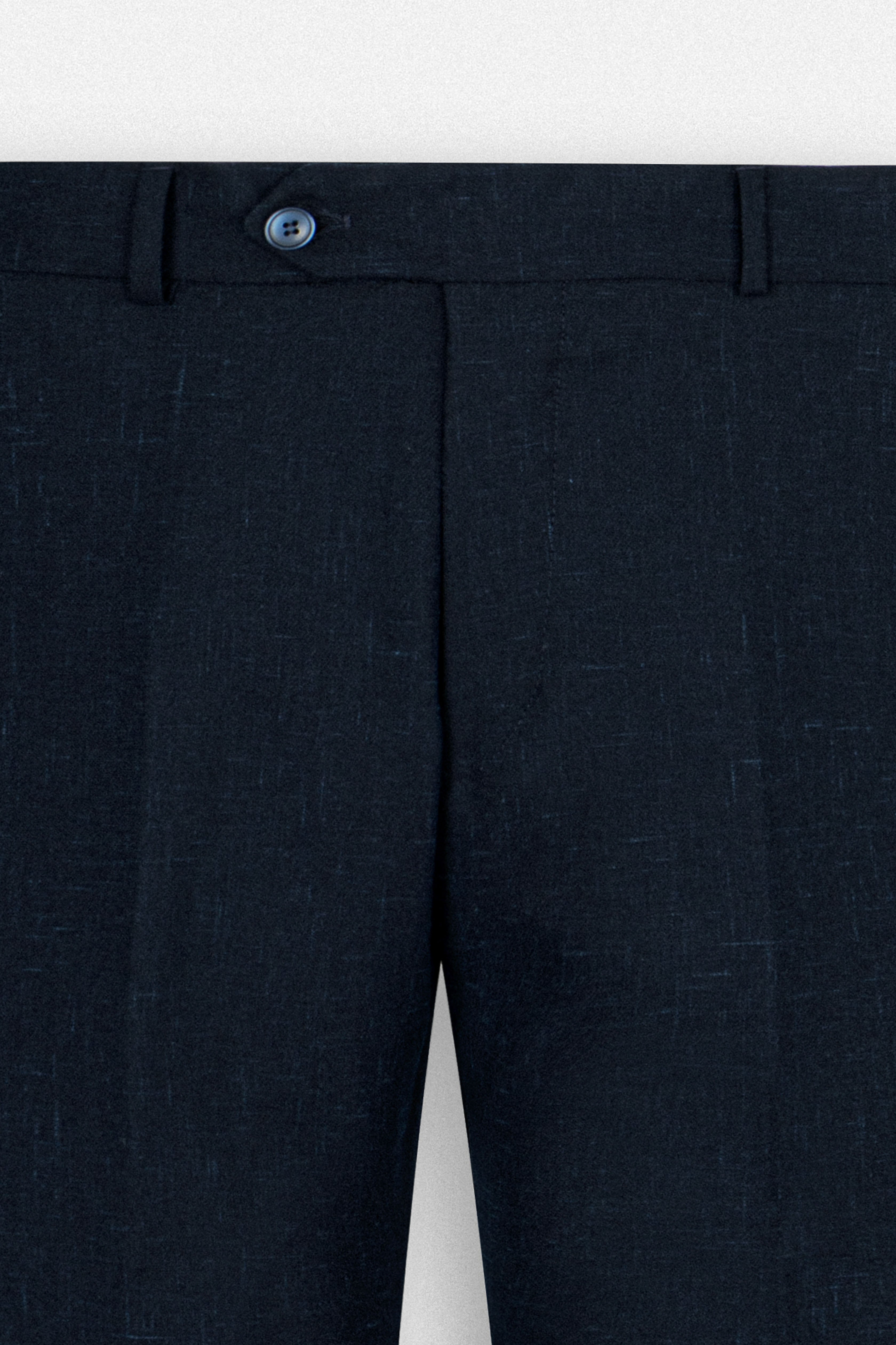 Navy Linen Blend Smart Casual pants