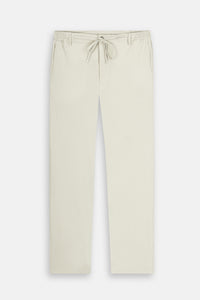 Laced-Up Light Beige Casual pants