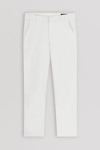 Pique White Gabardine Pant