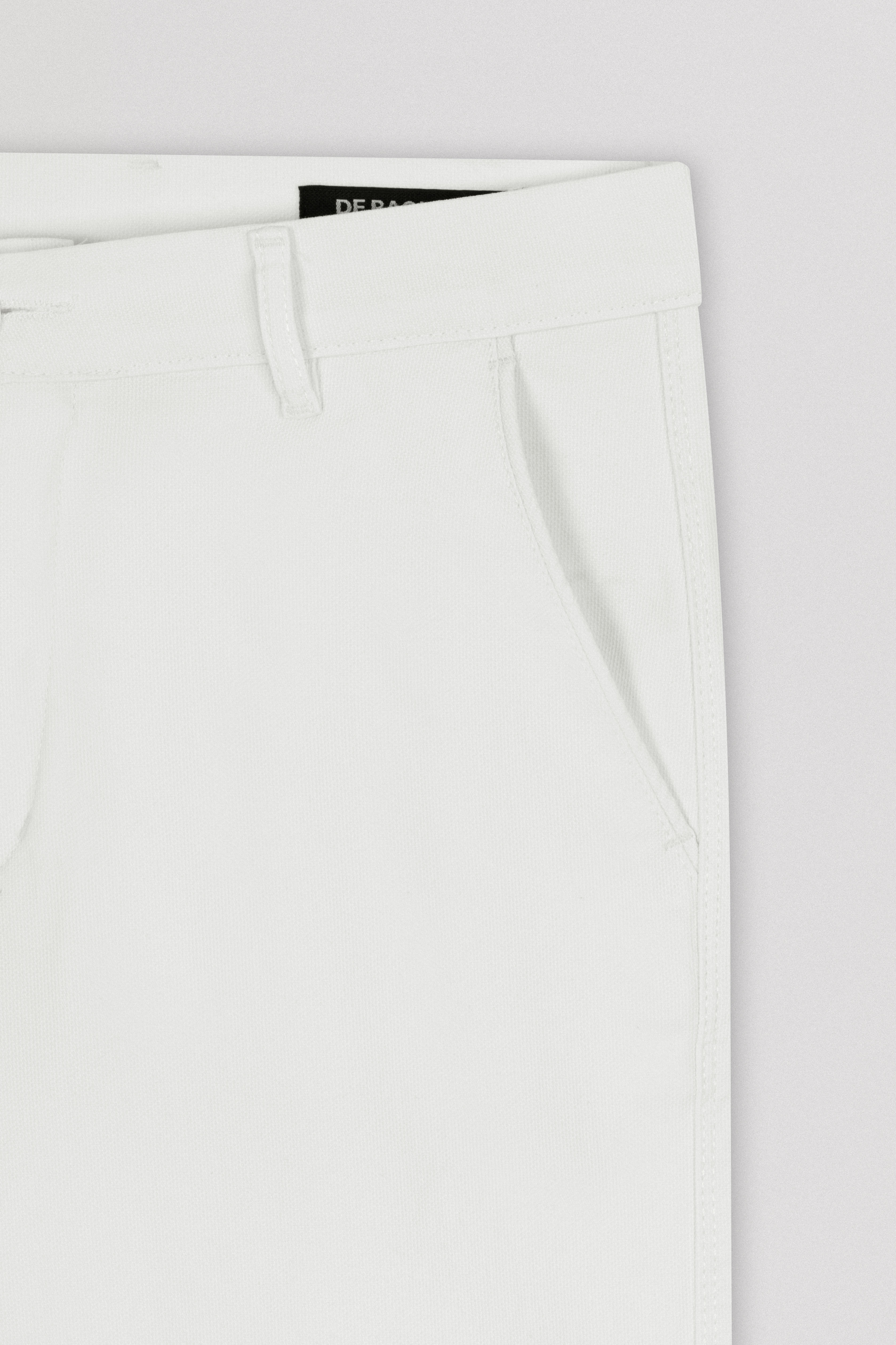 Pique White Gabardine Pant