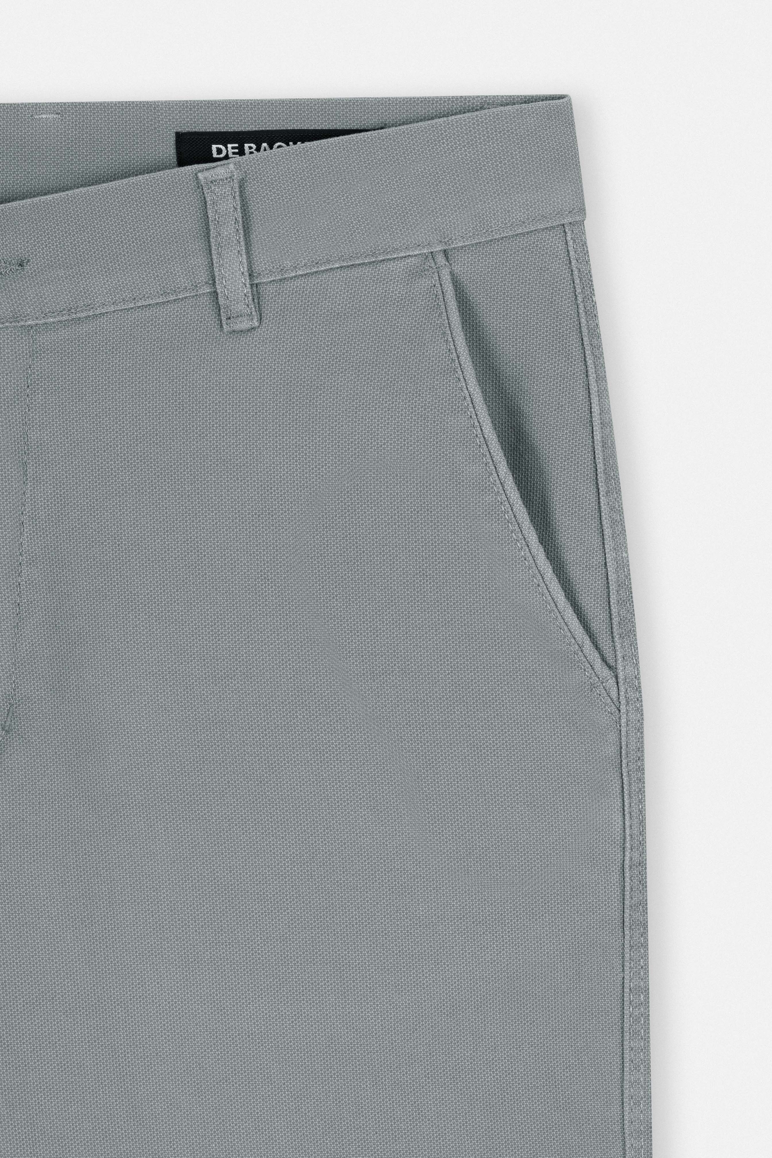 Pique Gray Gabardine Pant